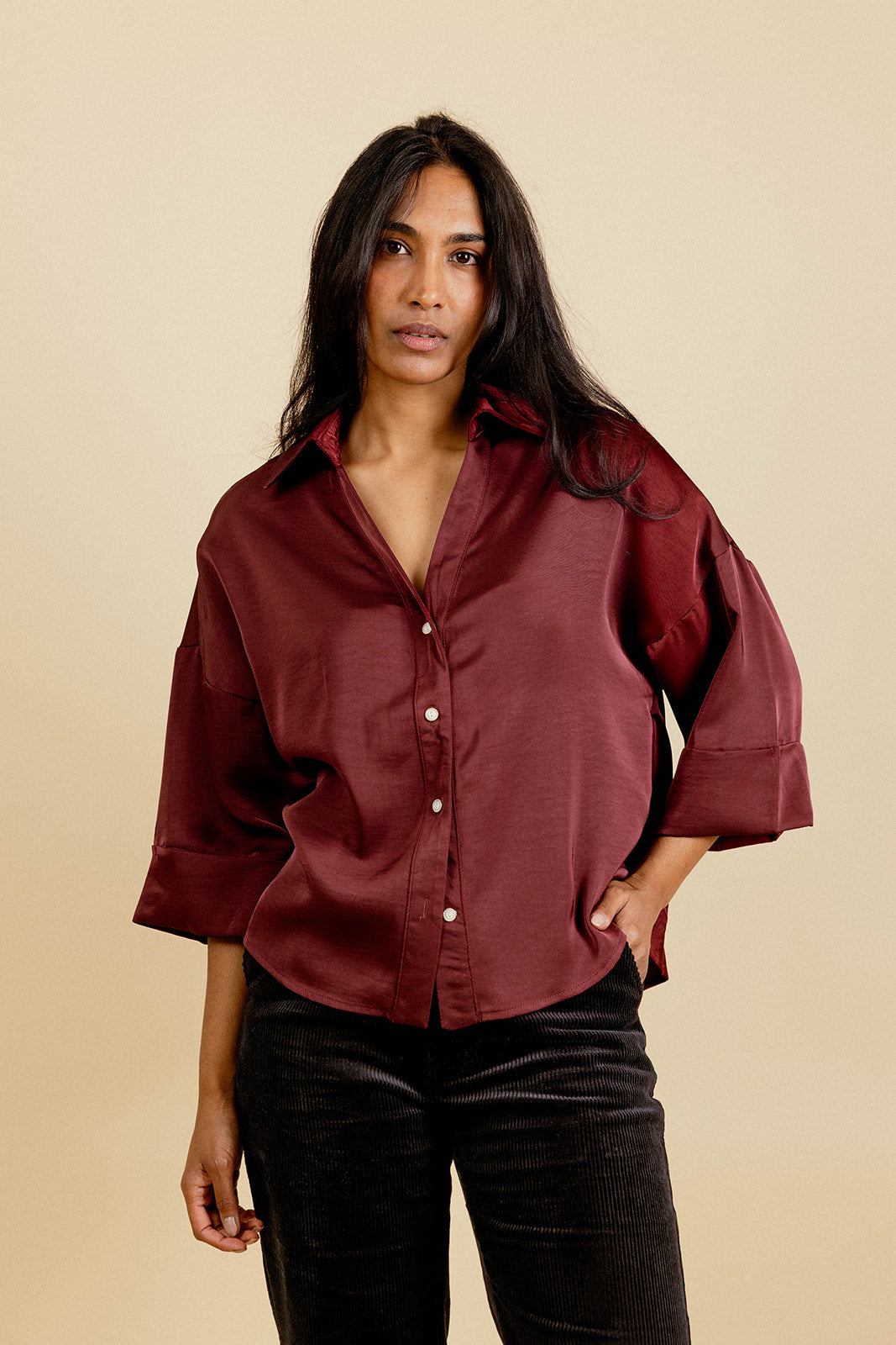 BLOUSE LEANDRE - BORDEAUX