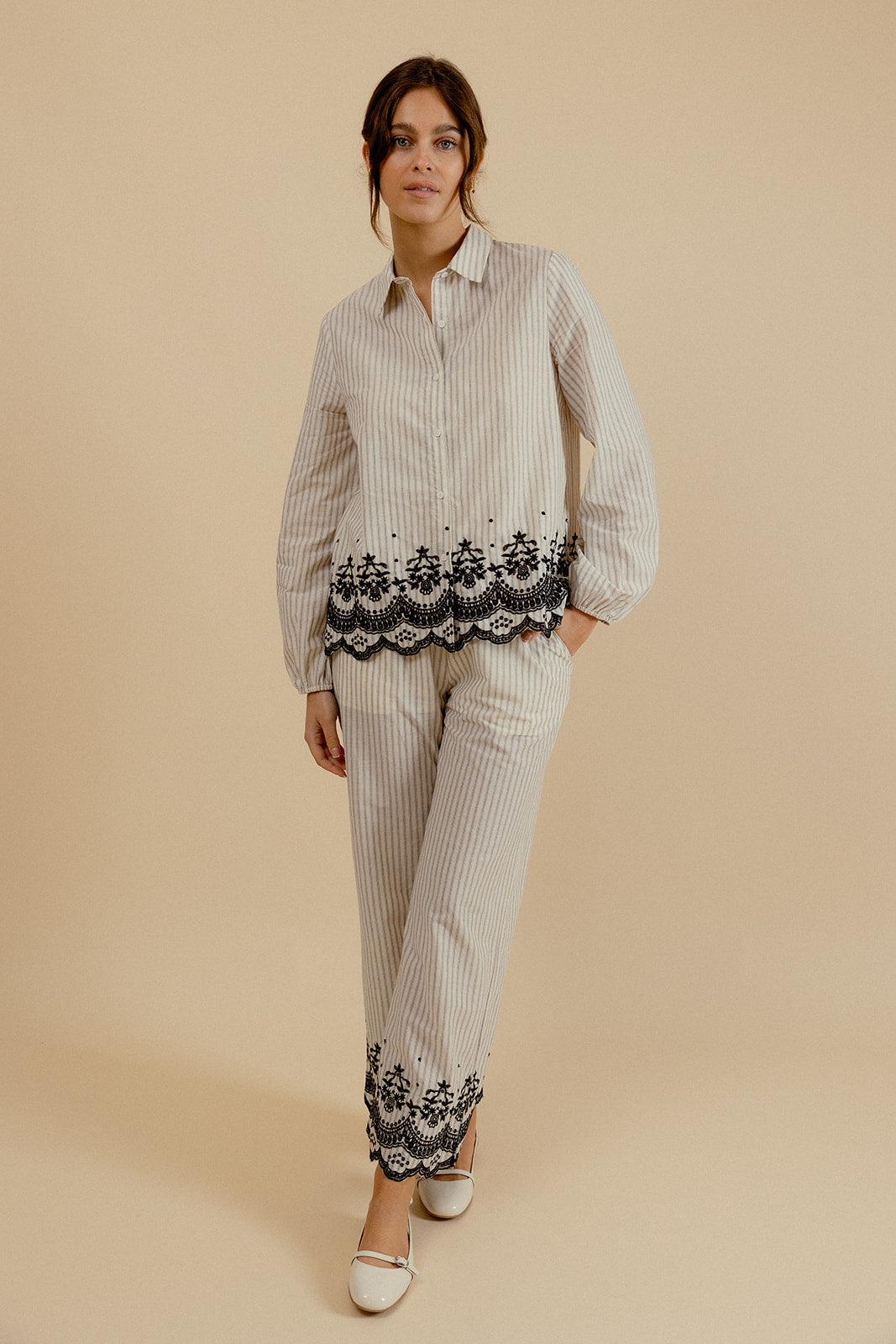 PANTALON LENIE - ECRU