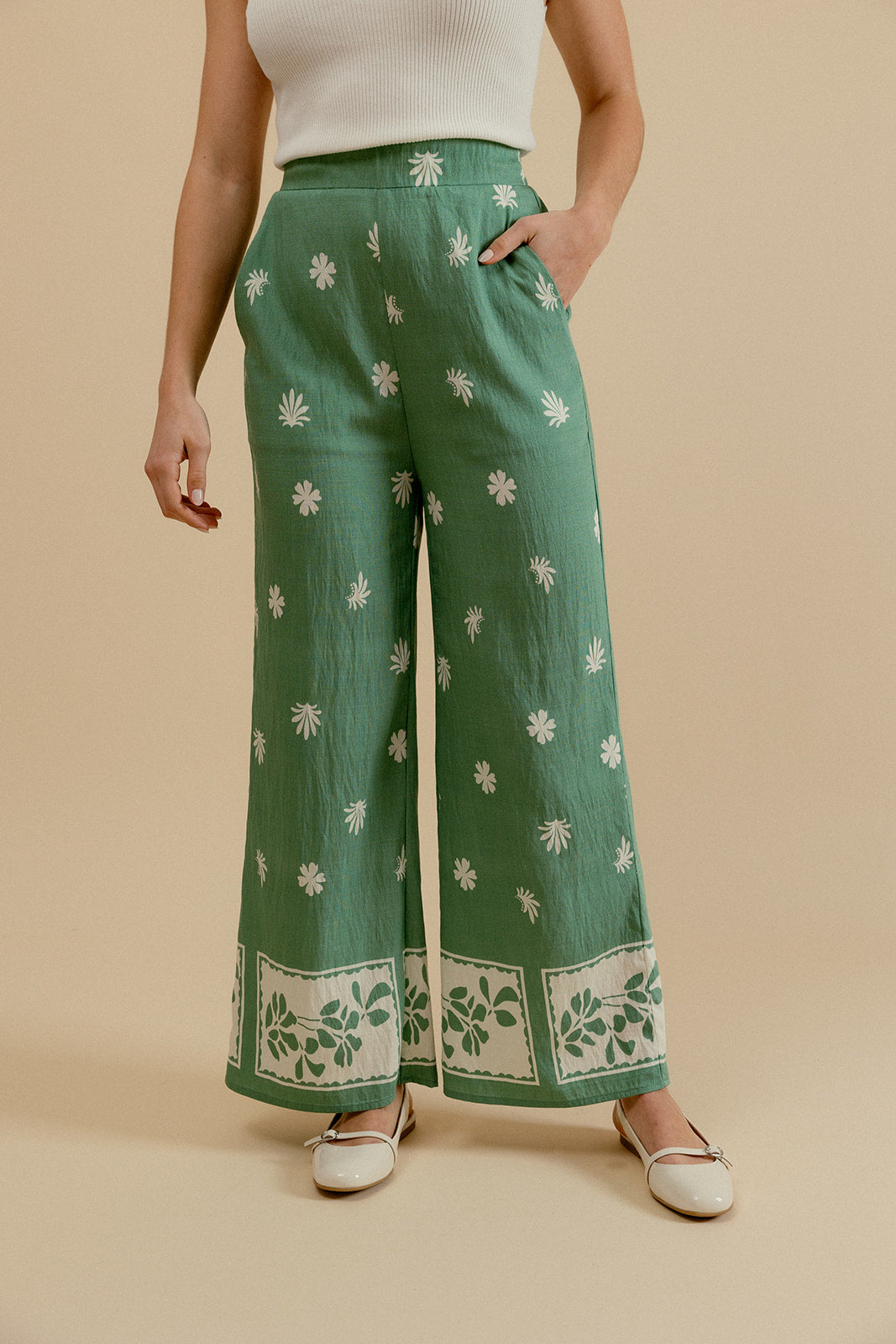 PANTALON LIOR - VERT