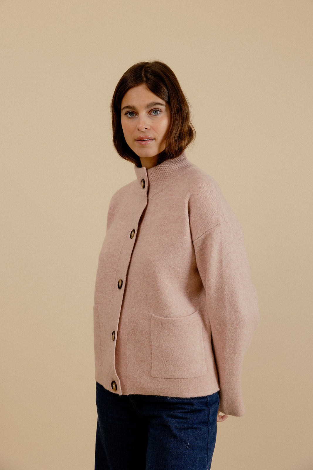 CARDIGAN LOUIS - ROSE