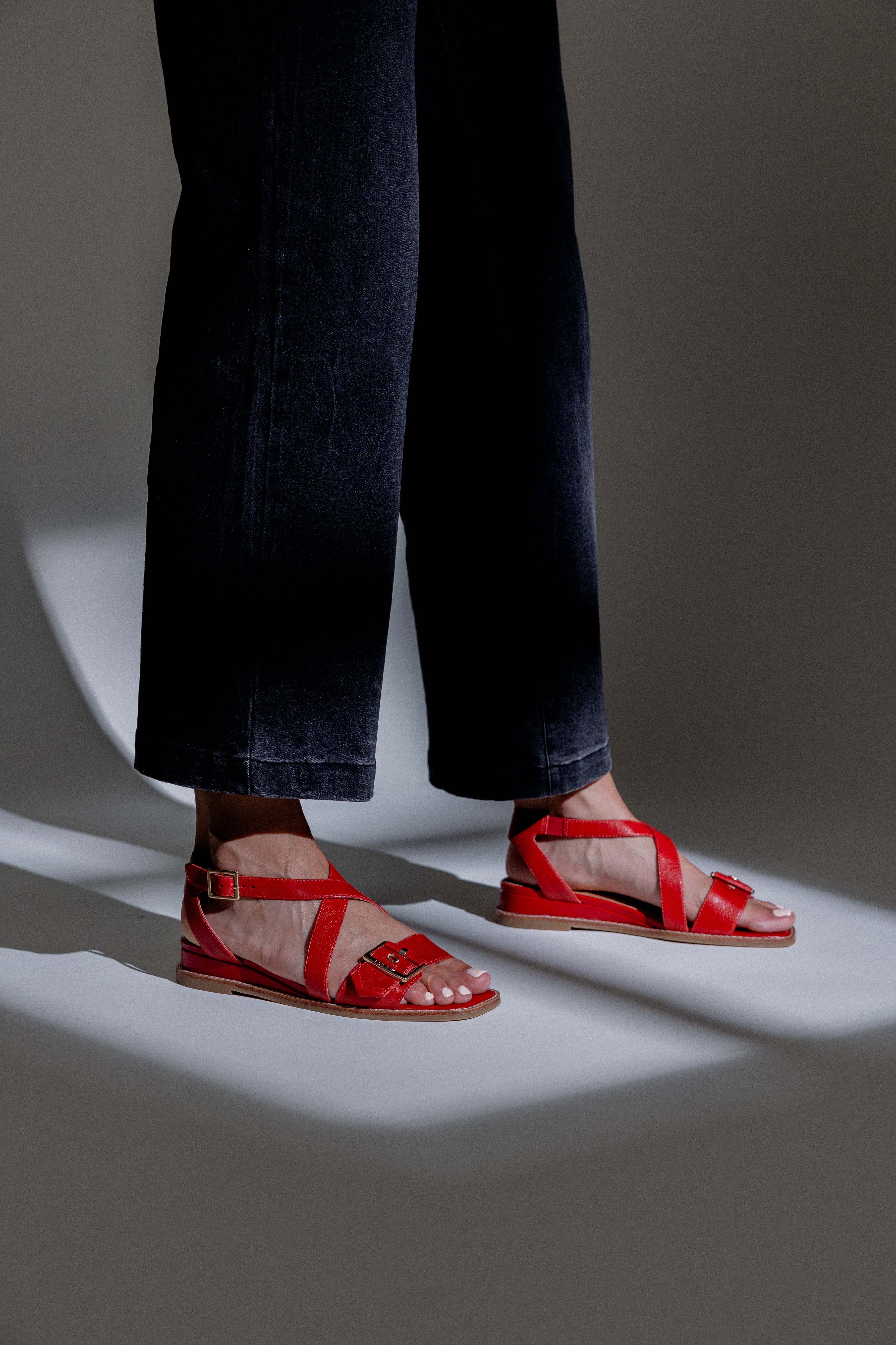 SANDALES LUCIE - ROUGE