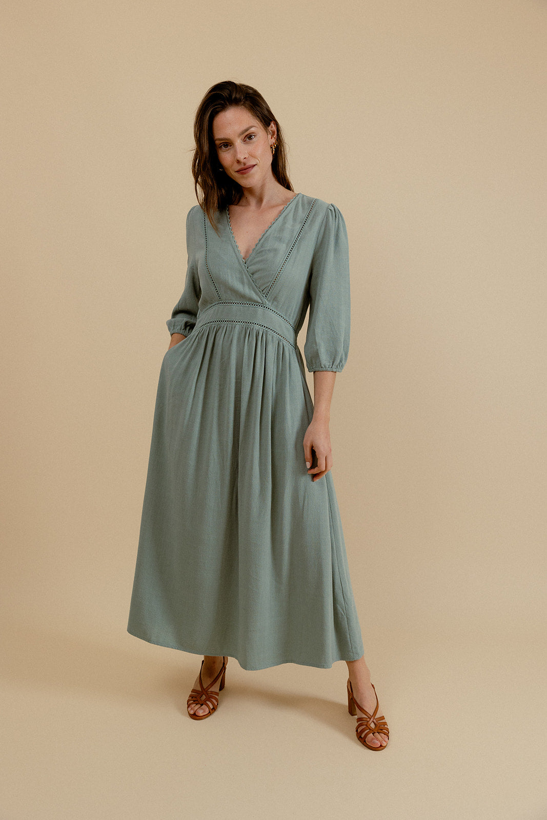 ROBE LYSANDRE - VERT