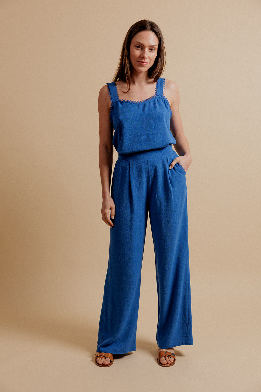 PANTALON GEORGIE - BLEU