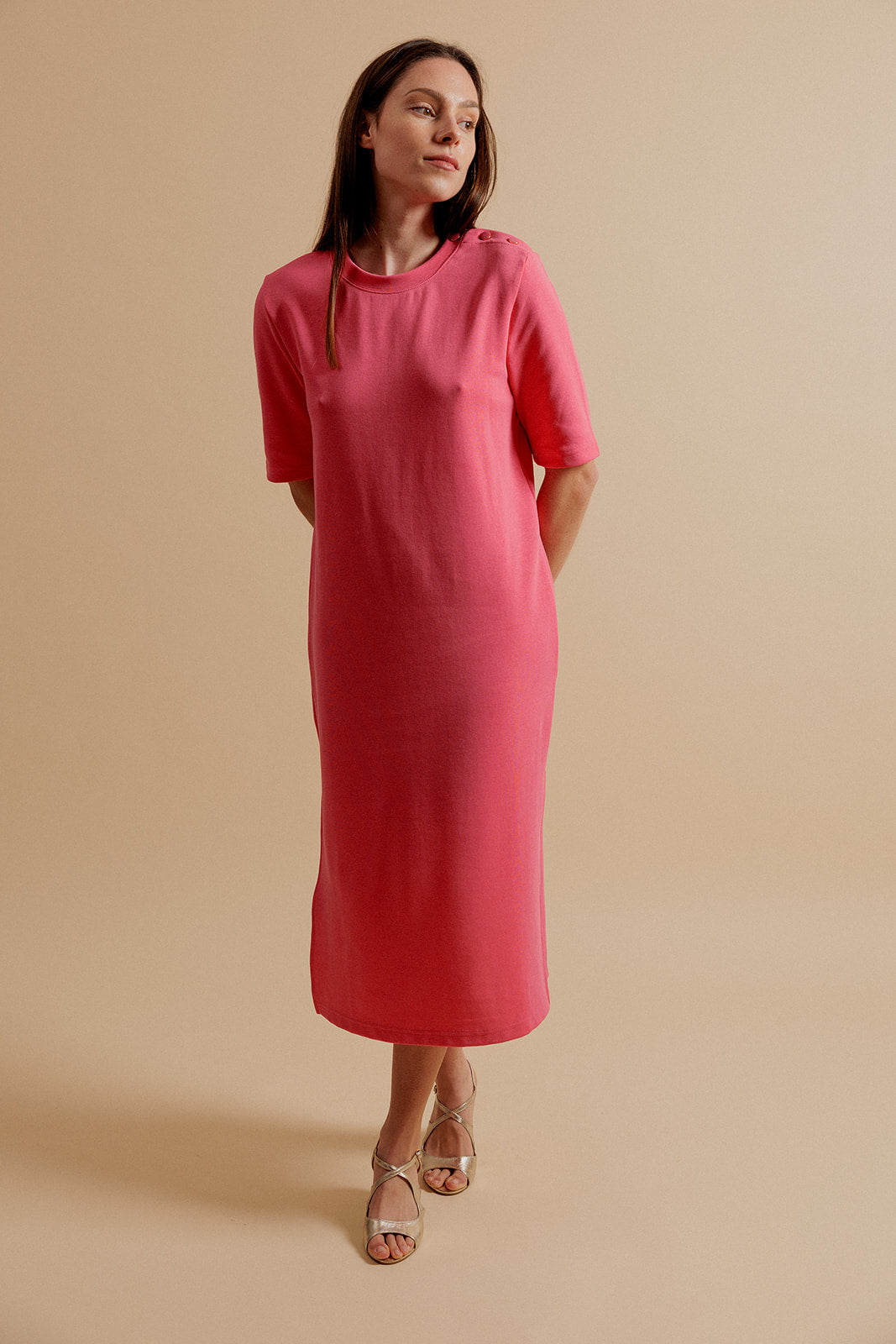 ROBE LONGUE MARJOLAINE - FUCHSIA