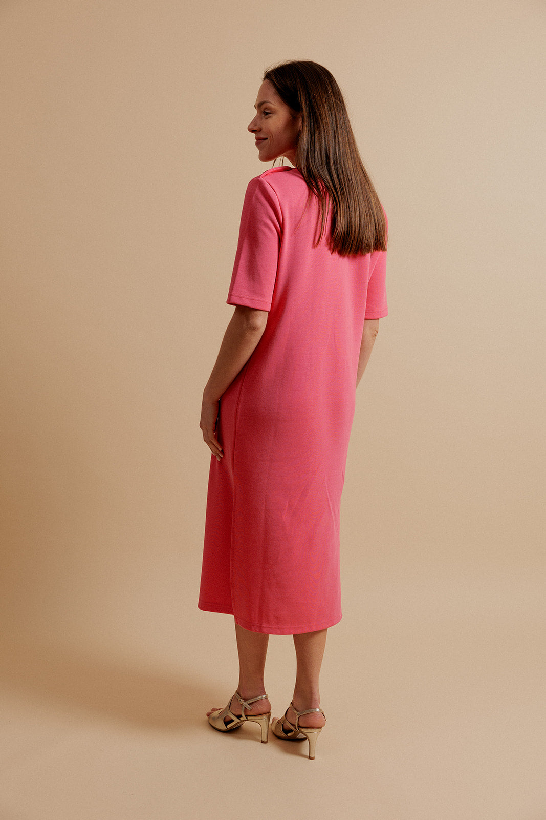 ROBE LONGUE MARJOLAINE - FUCHSIA