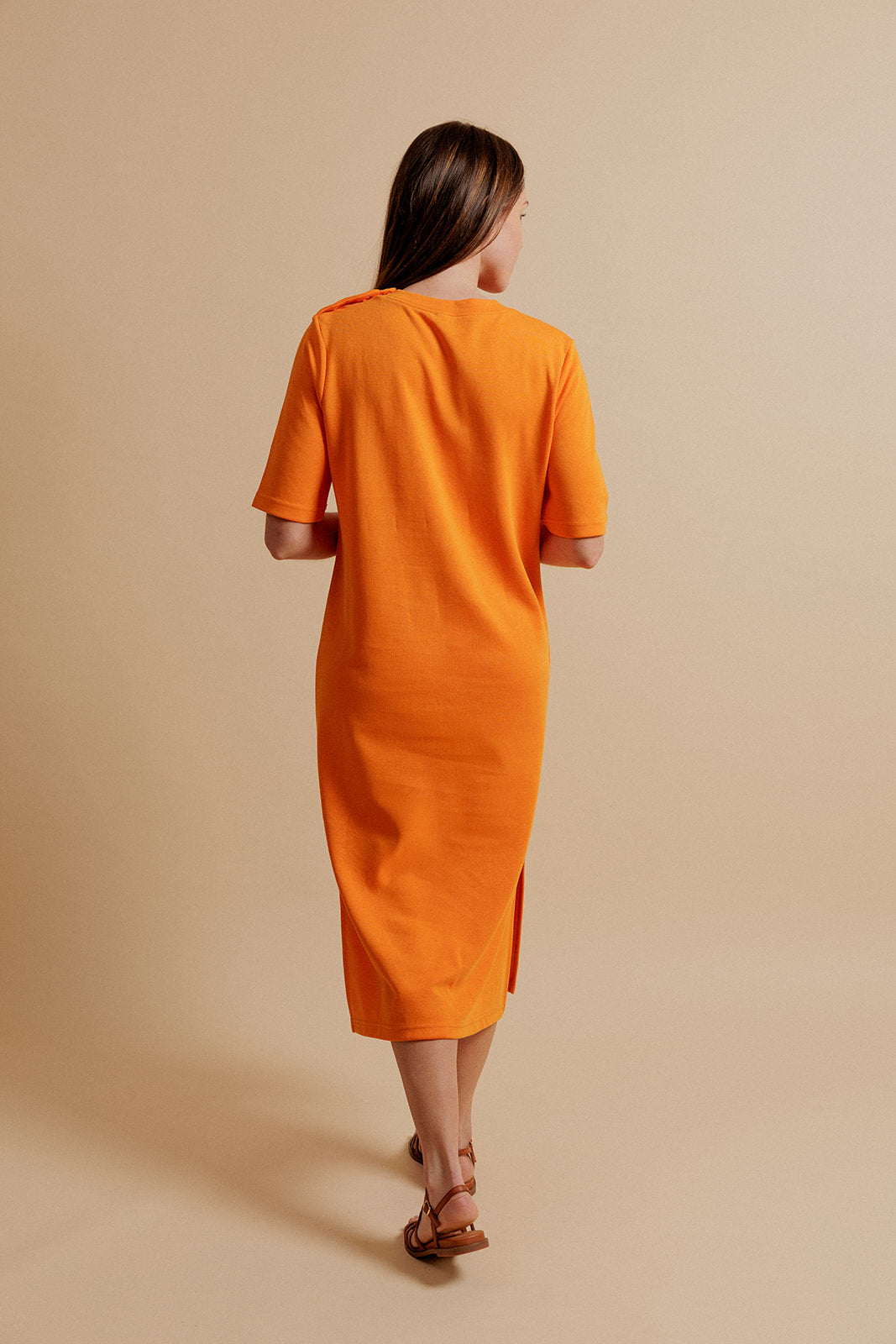 ROBE LONGUE MARJOLAINE - ORANGE