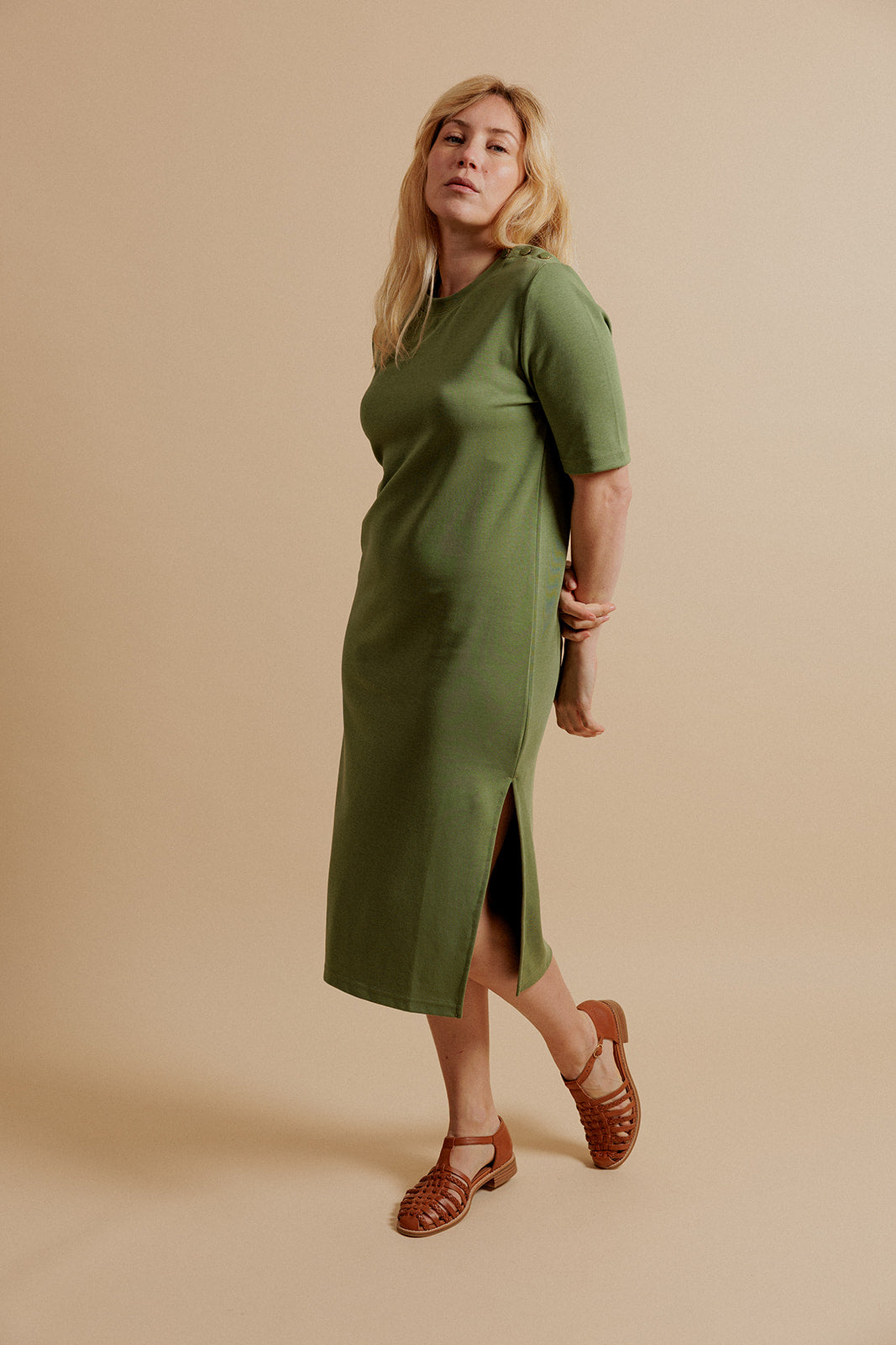 ROBE LONGUE MARJOLAINE - VERT