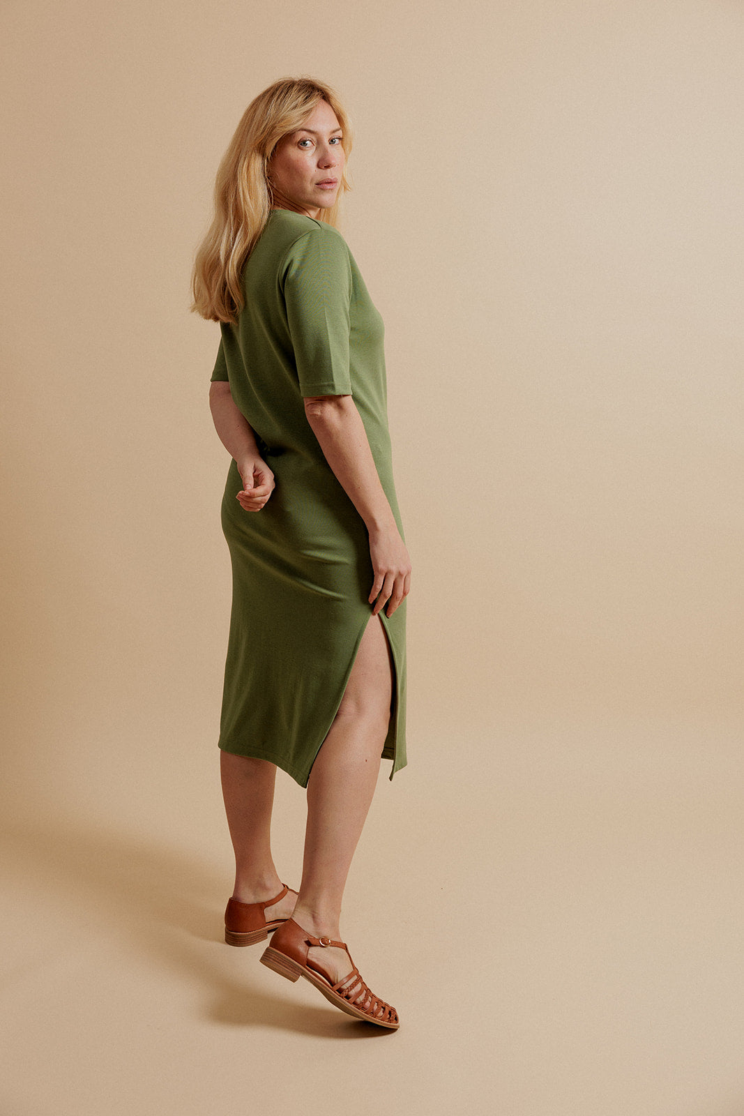 ROBE LONGUE MARJOLAINE - VERT