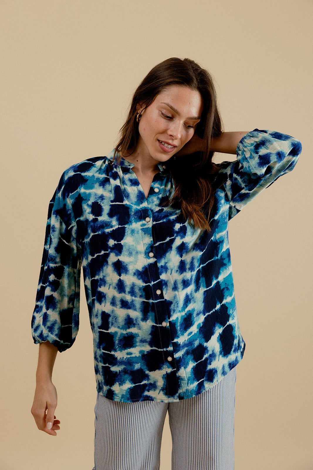 MAÏA BLOUSE - BLUE