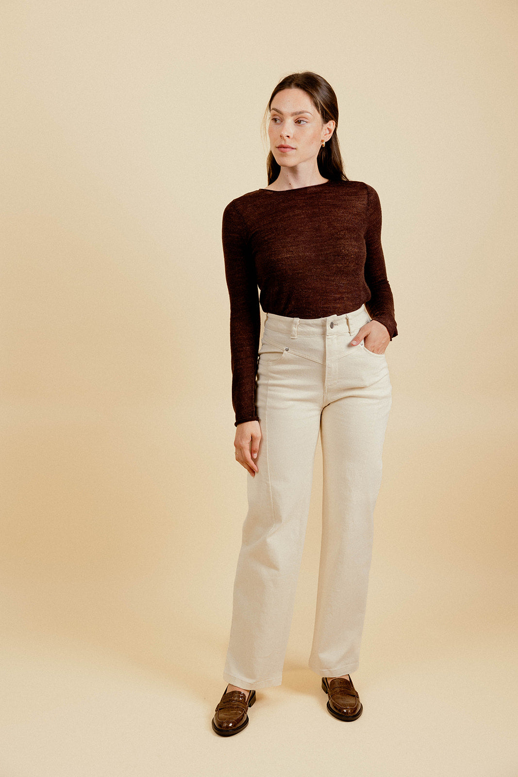 SOUS PULL GIORGIA - MARRON