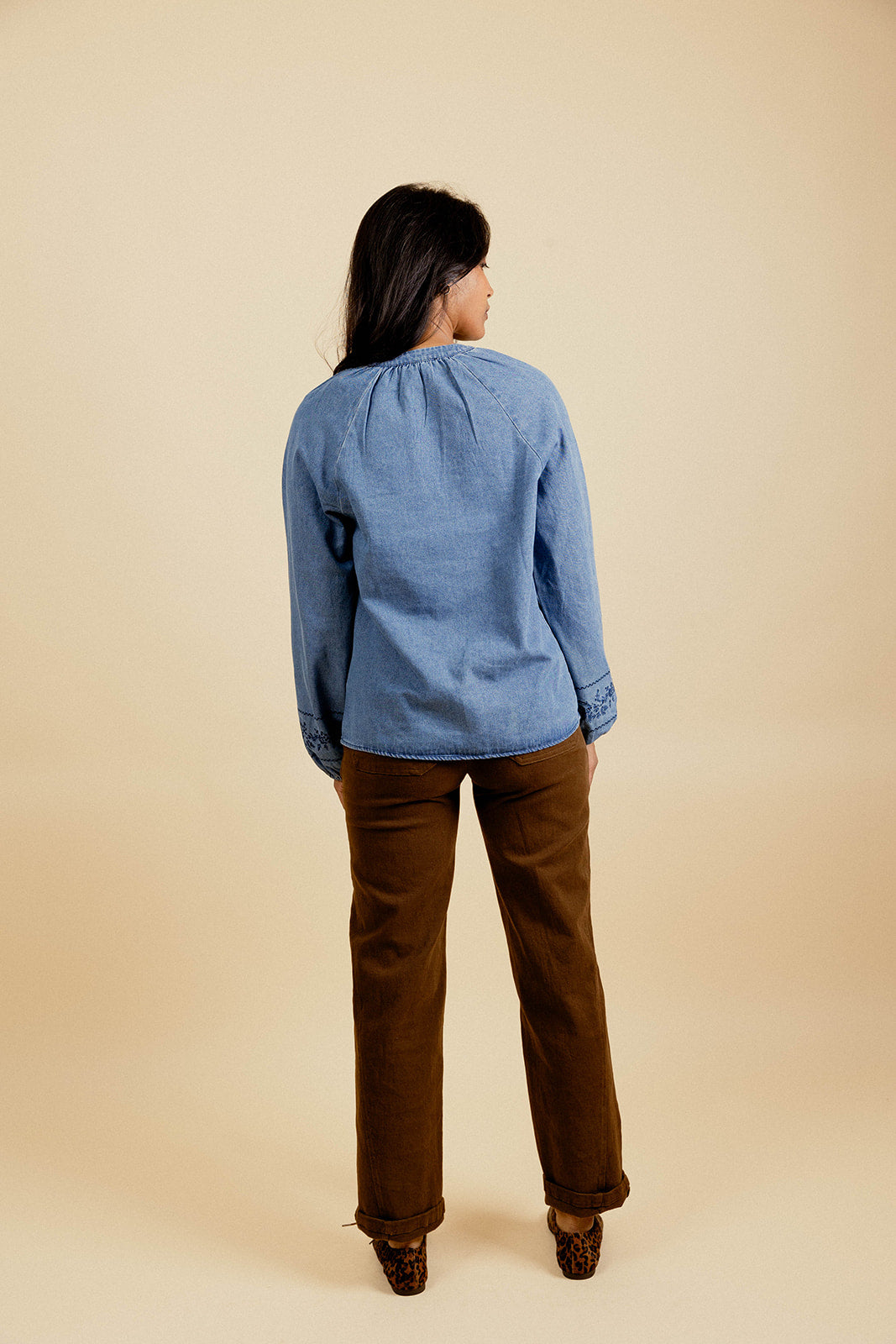 MALAURY PANTS - BROWN