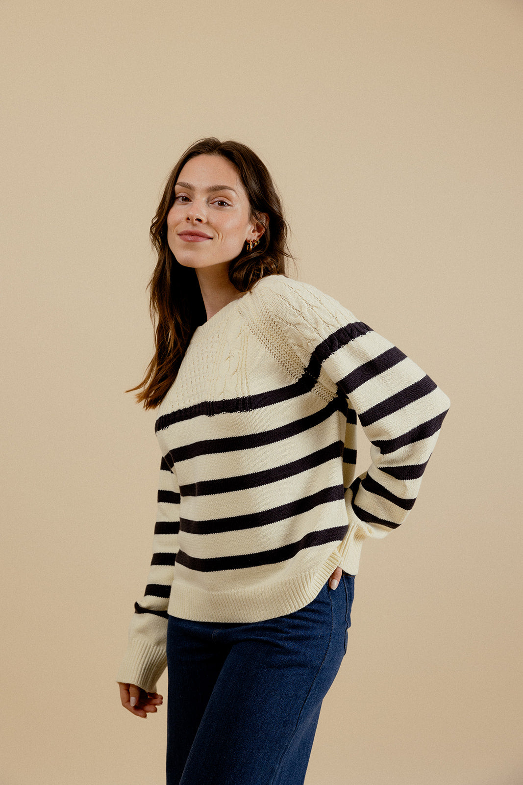 PULL MARIN - BLEU