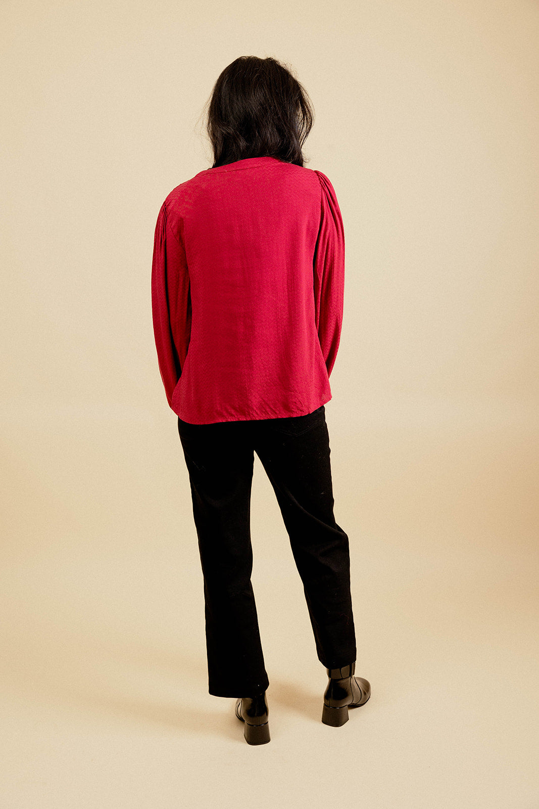 MAXINE BLOUSE - BORDEAUX