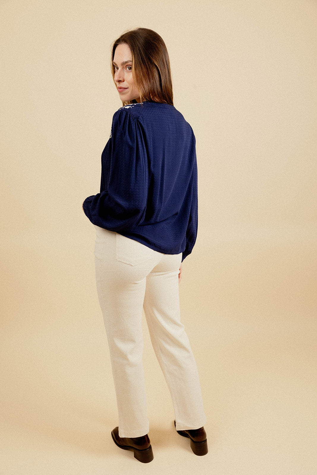 MAXINE BLOUSE - NAVY