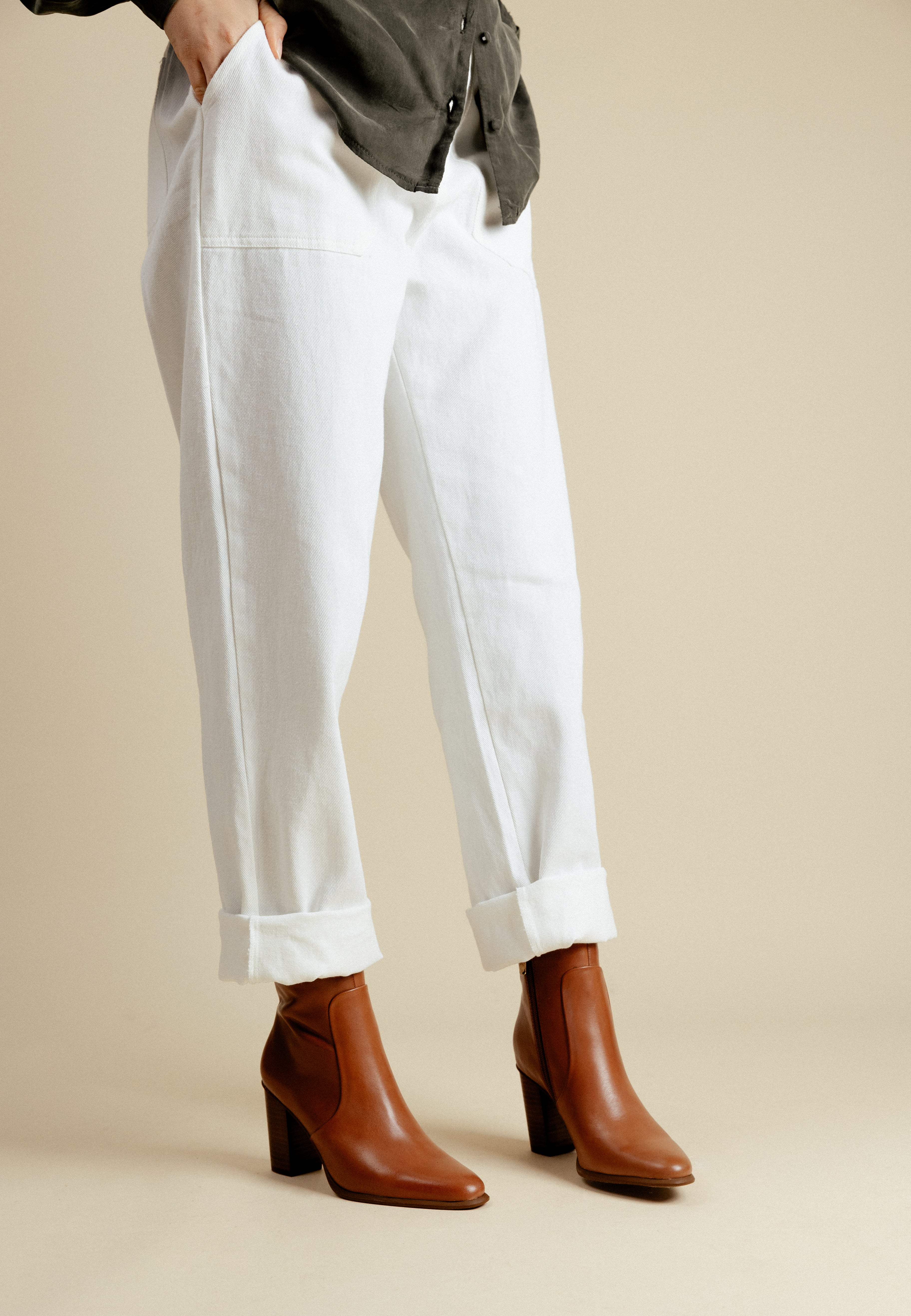 BOTTINES NOLWEN - COGNAC