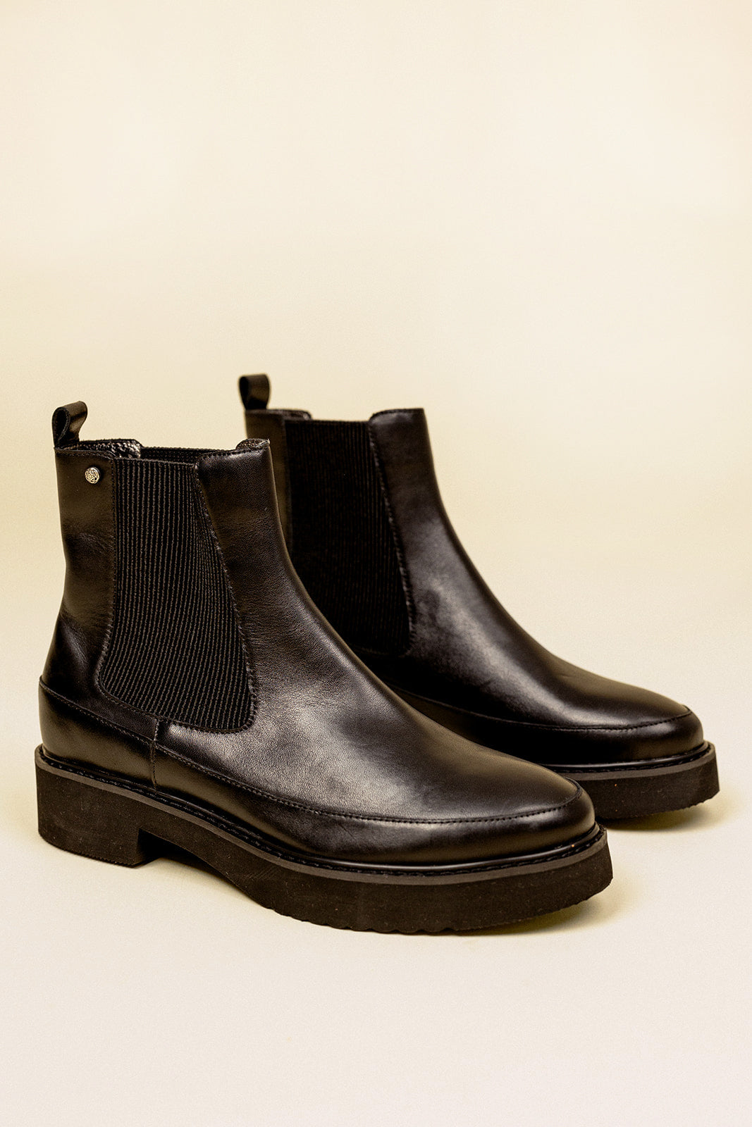 BOTTINES OLIVIA - Noir Lisse
