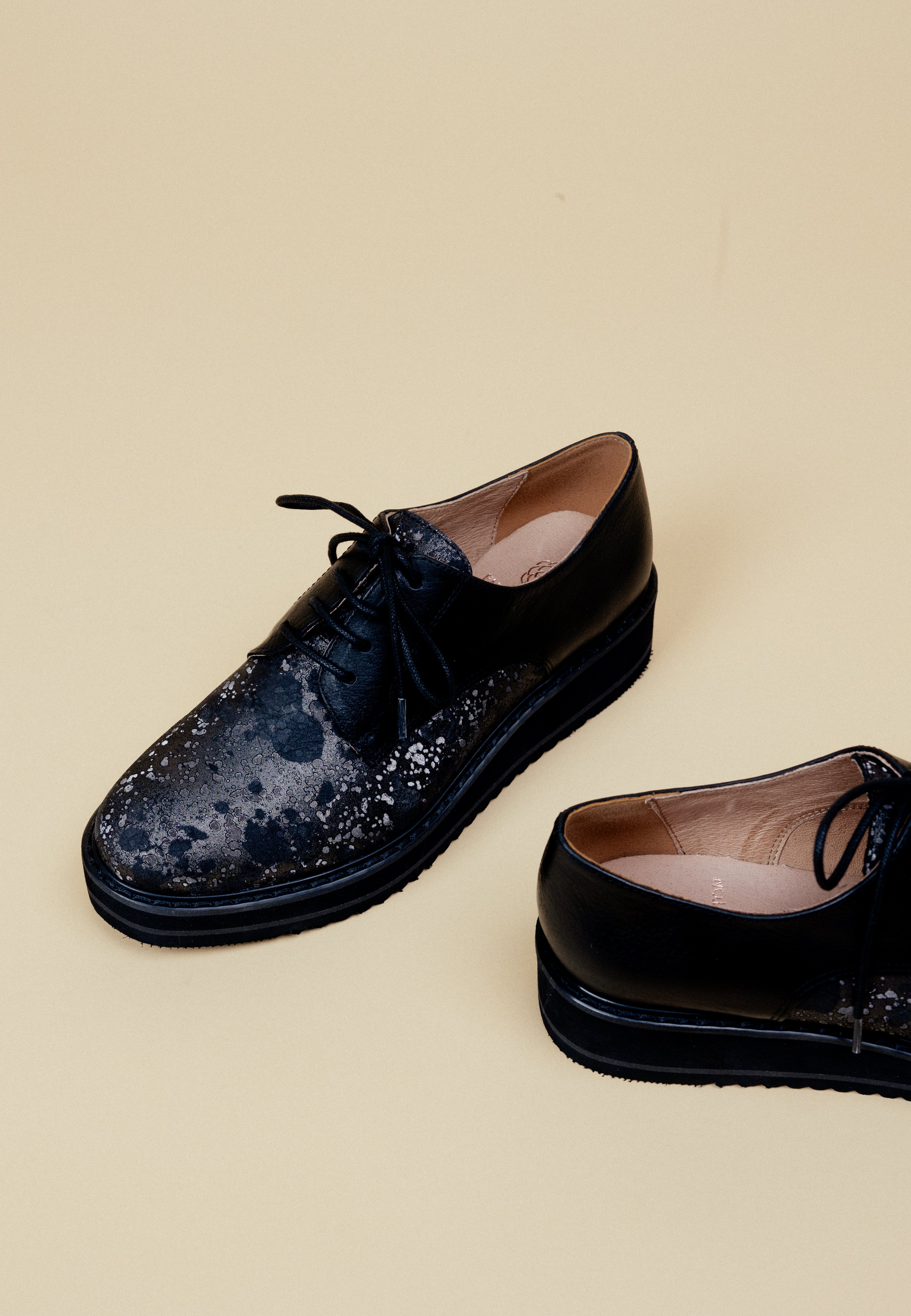 DERBIES ORPLOU - Noir Motif