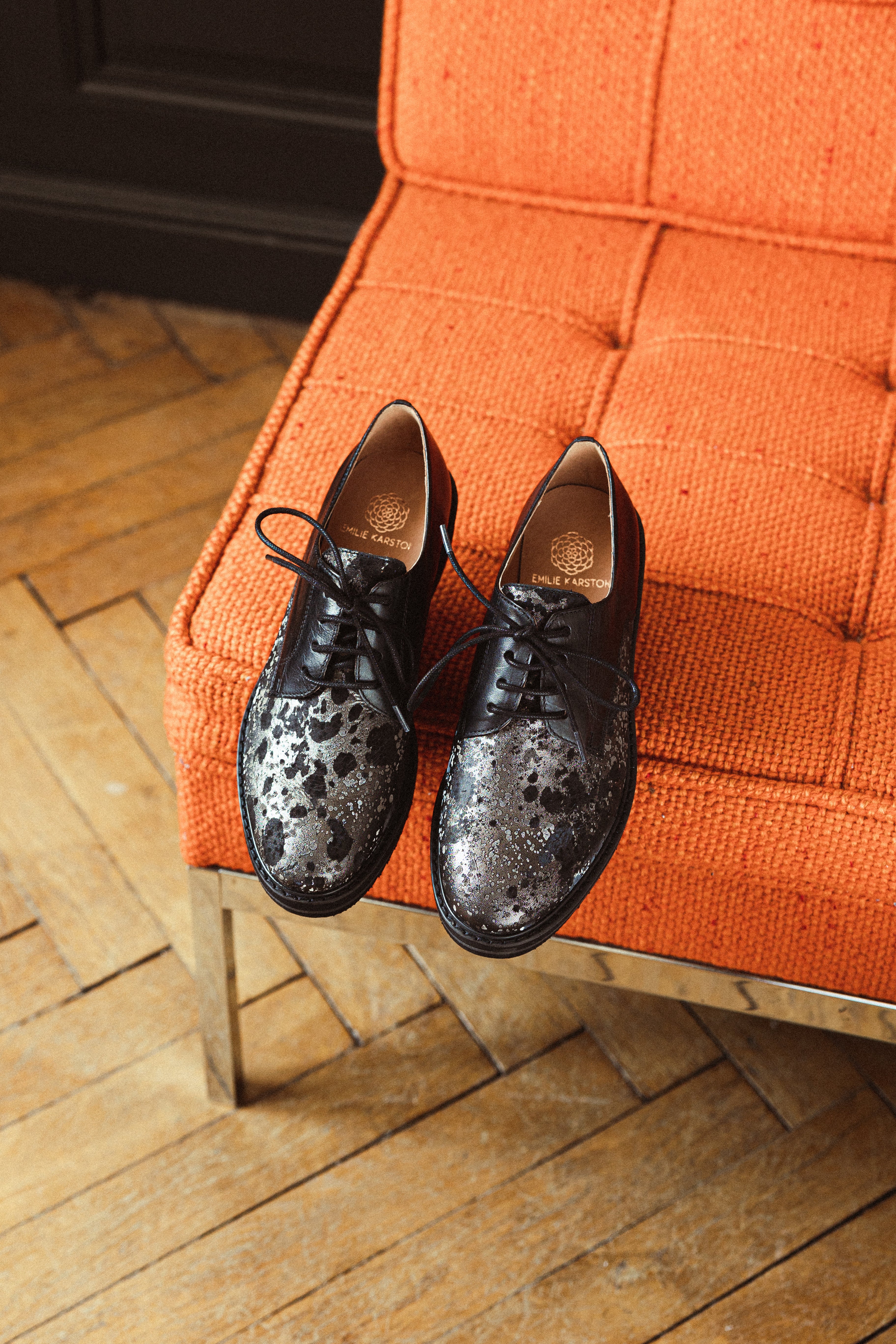 DERBIES ORPLOU - Noir Motif