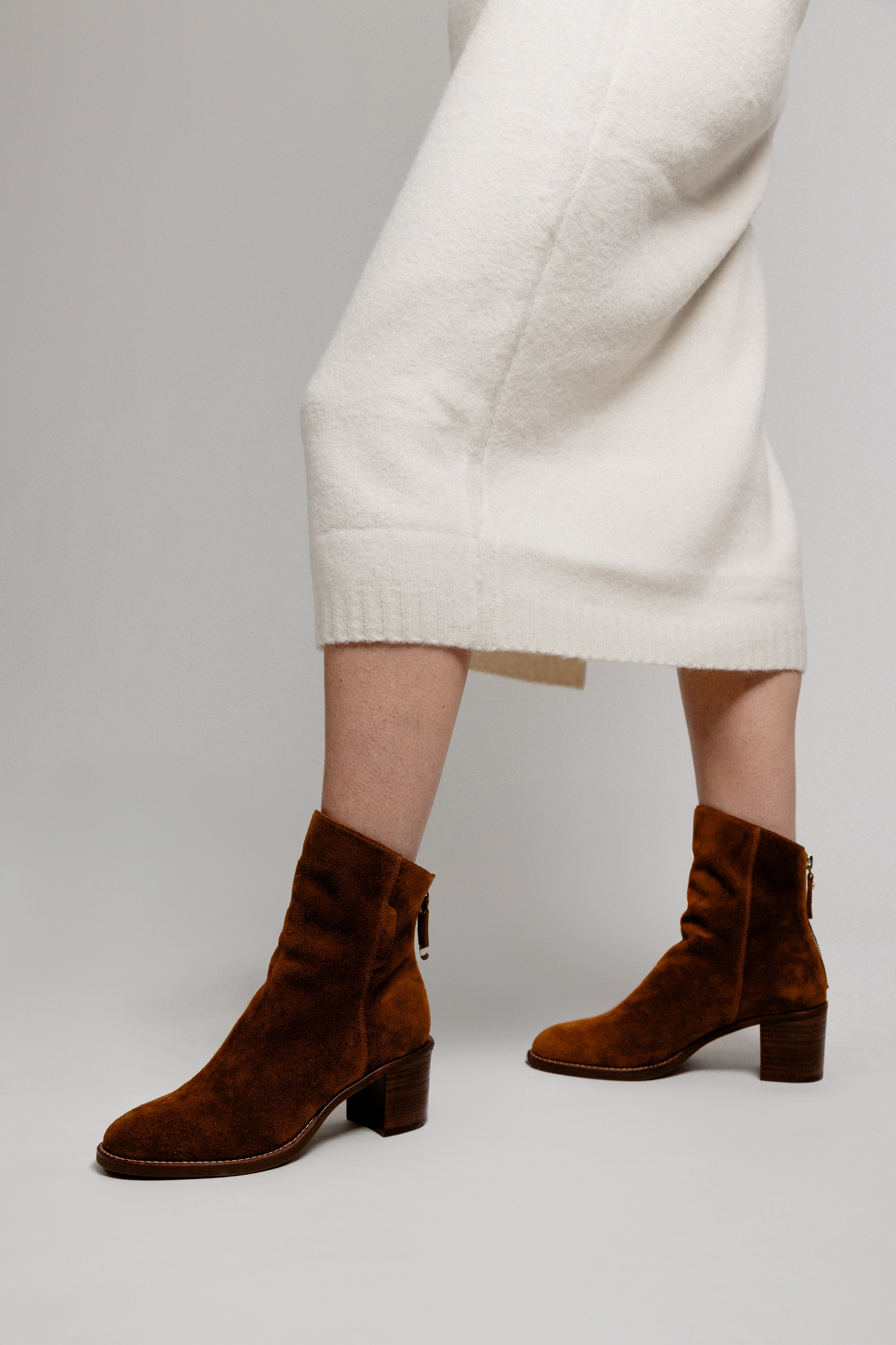 OXALYS ANKLE BOOTS - CAMEL CRUST