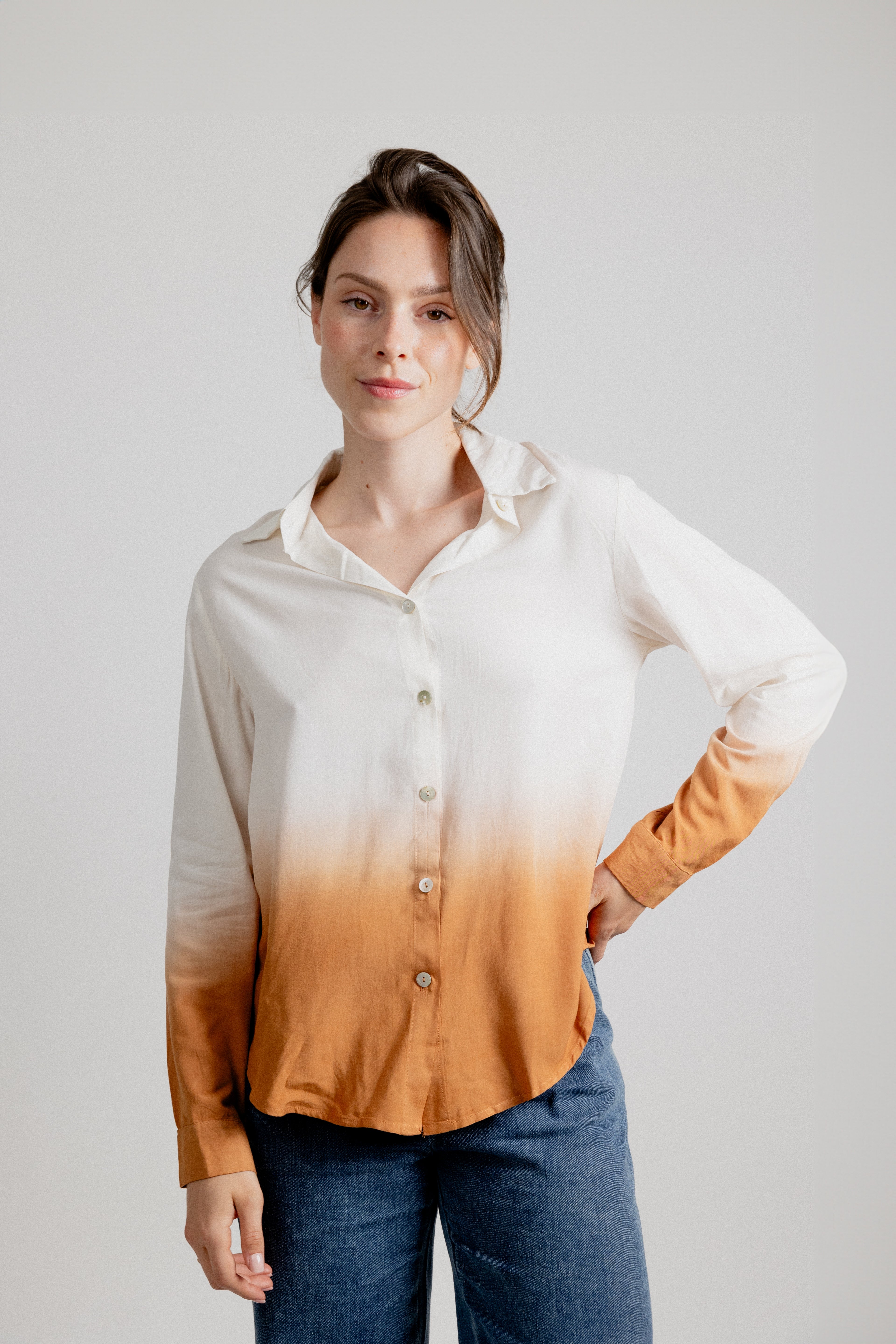 CHEMISE PAMPILLE - CAMEL