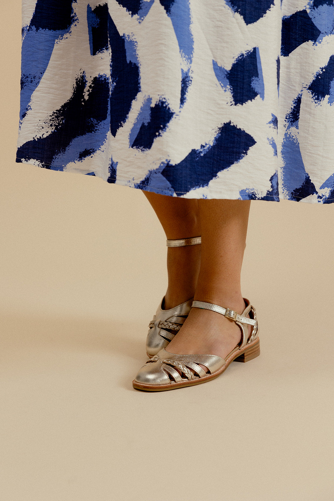 SANDALES JINETTE - PLATINE