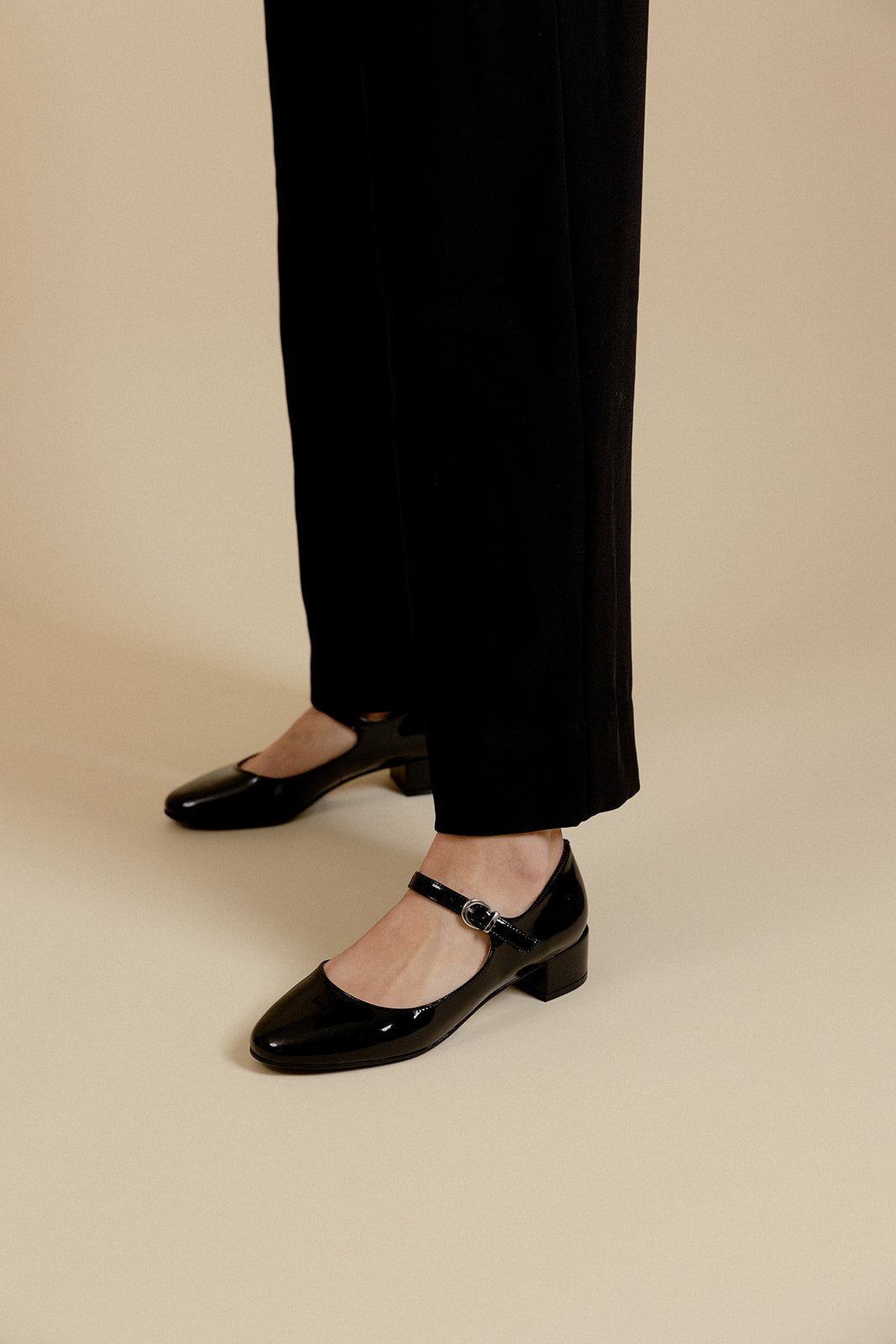 BALLERINES DORIE - NOIR VERNIS