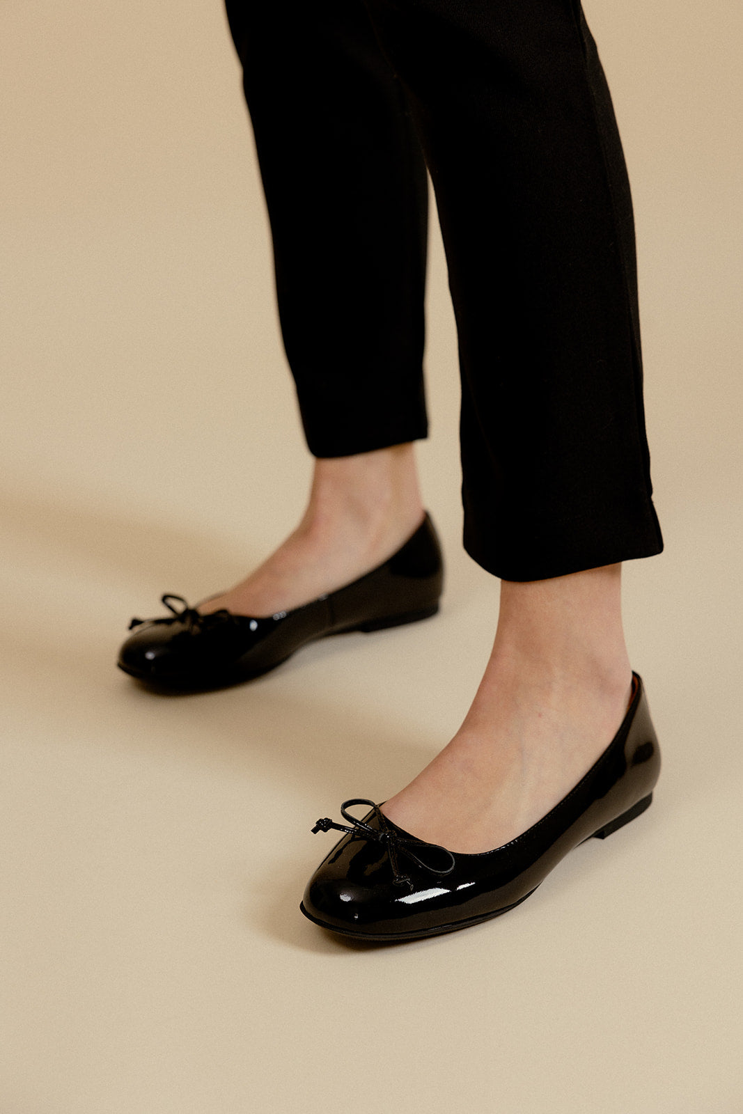 BALLERINES JULINE - NOIR VERNI