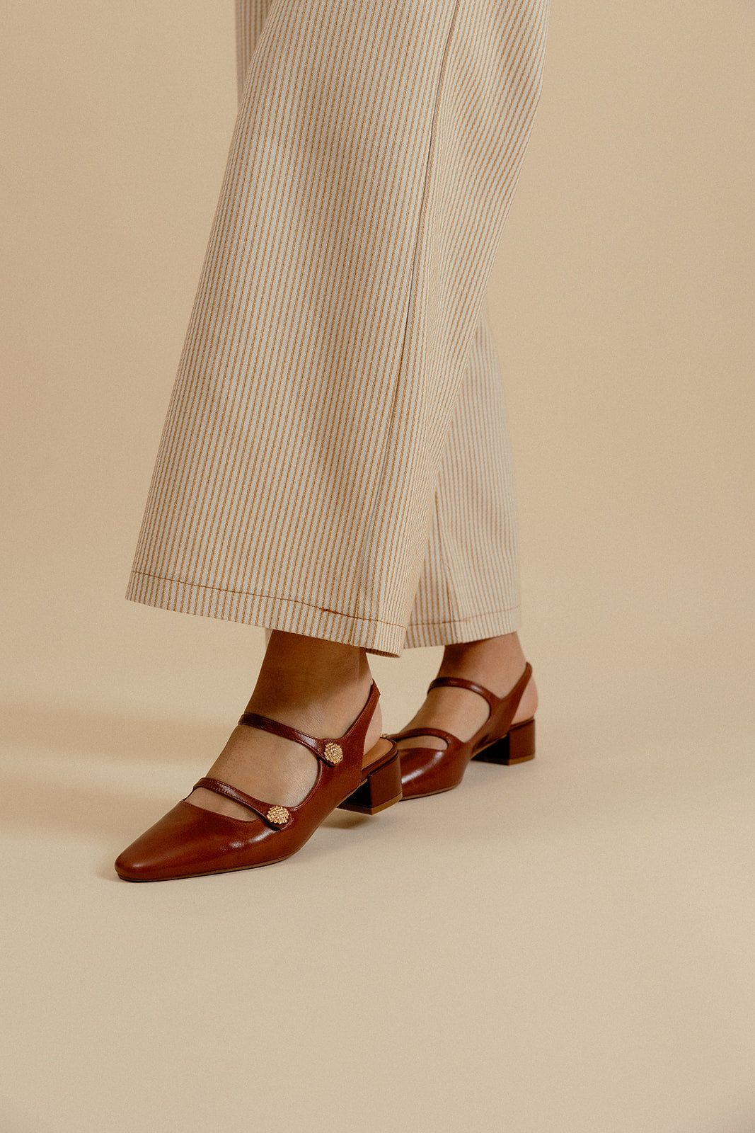 ESCARPINS MIA - COGNAC