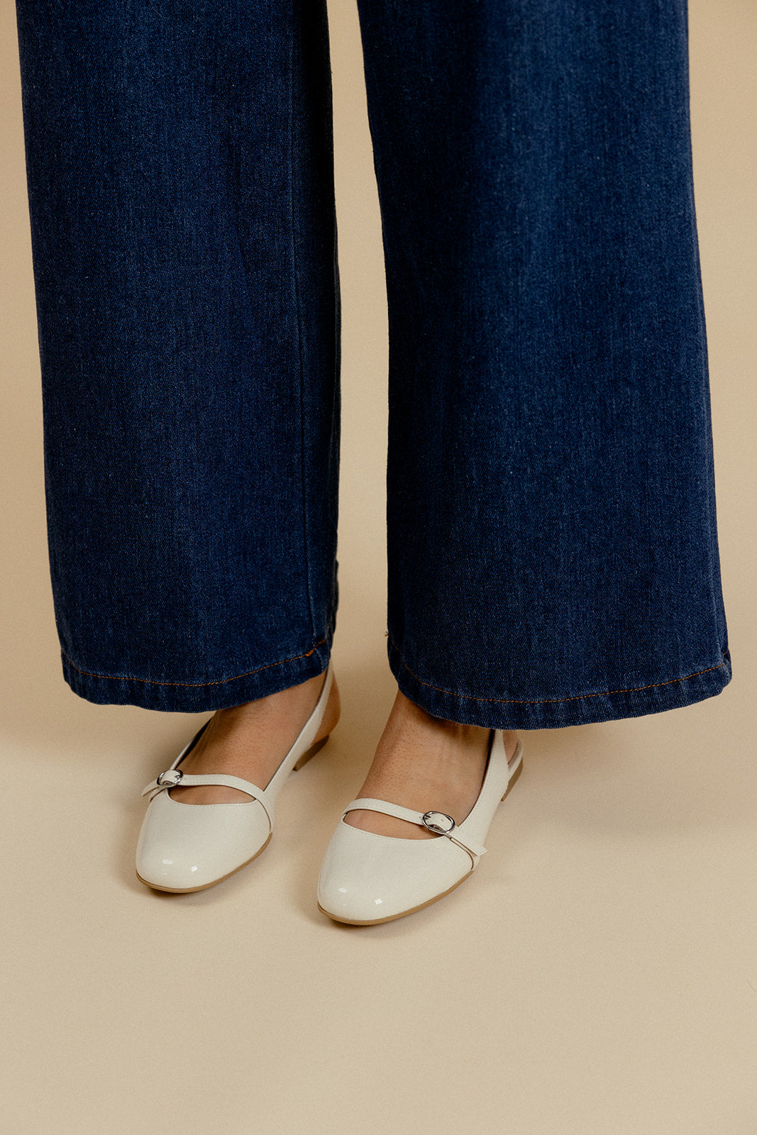 BALLERINES TIFFANY - CRÈME