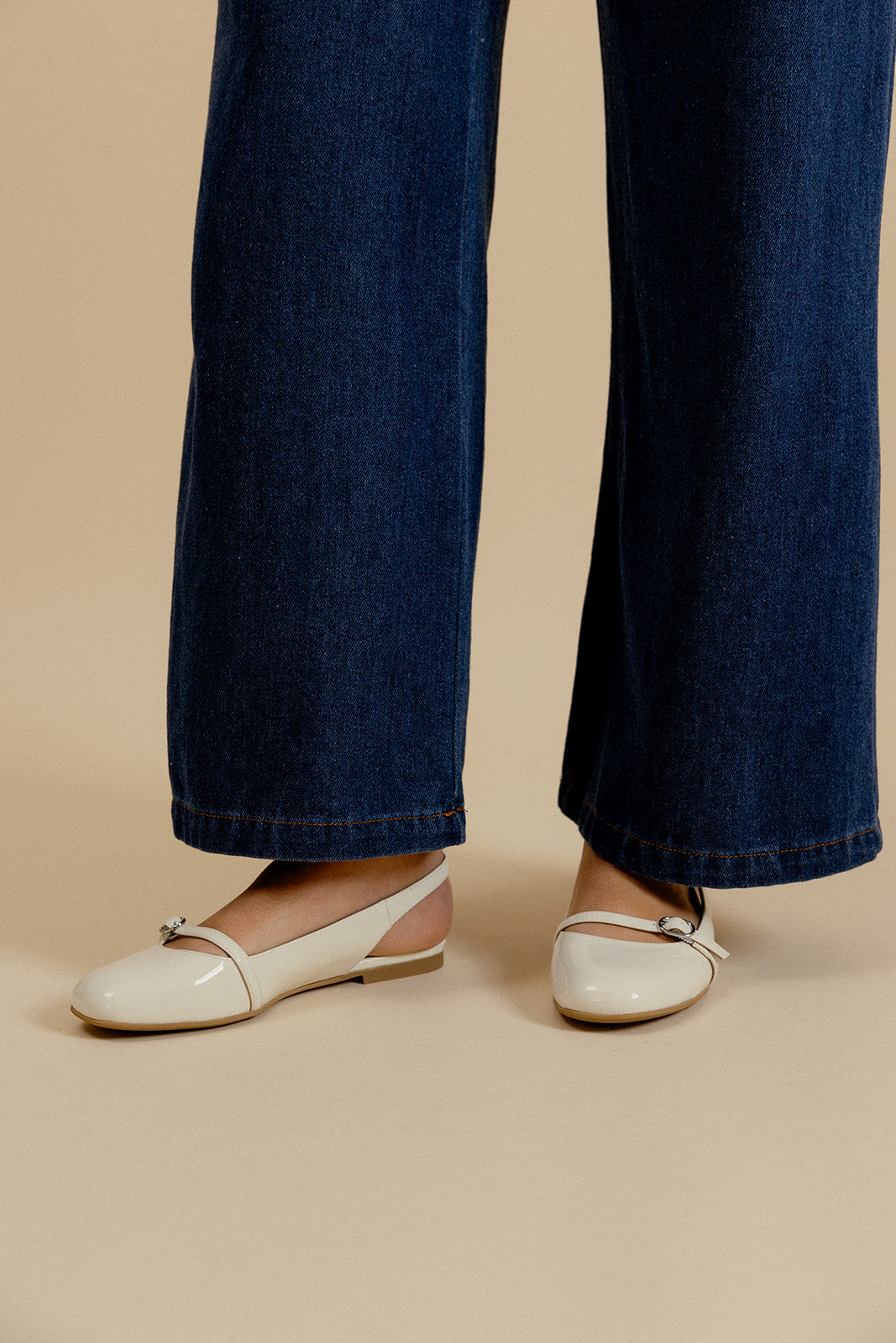 BALLERINES TIFFANY - CRÈME