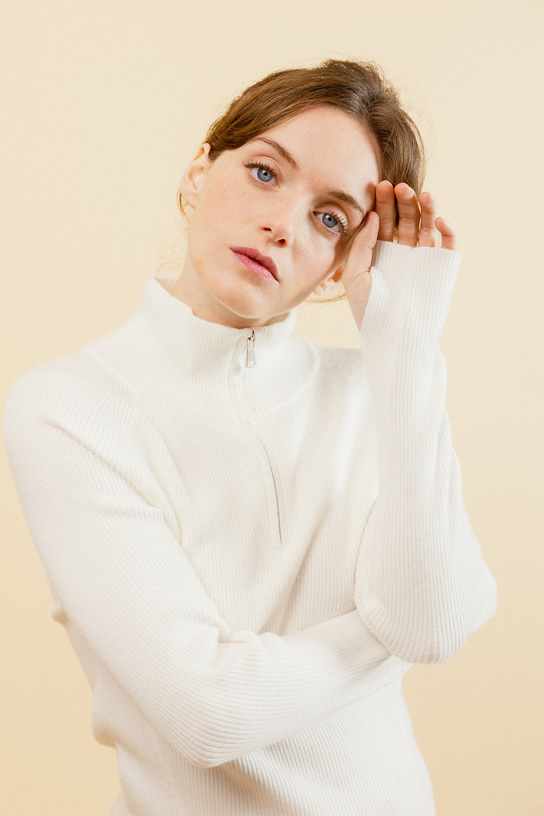 PULL CAMIONNEUR AÉLIS - ÉCRU