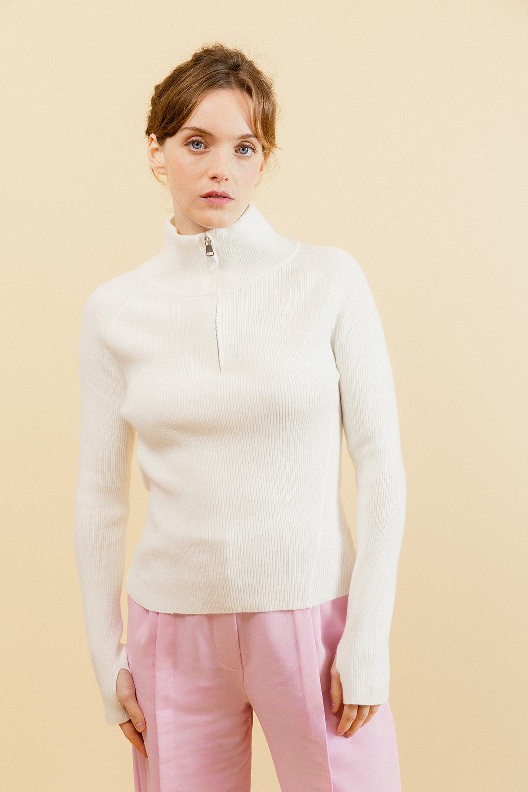 PULL CAMIONNEUR AÉLIS - ÉCRU