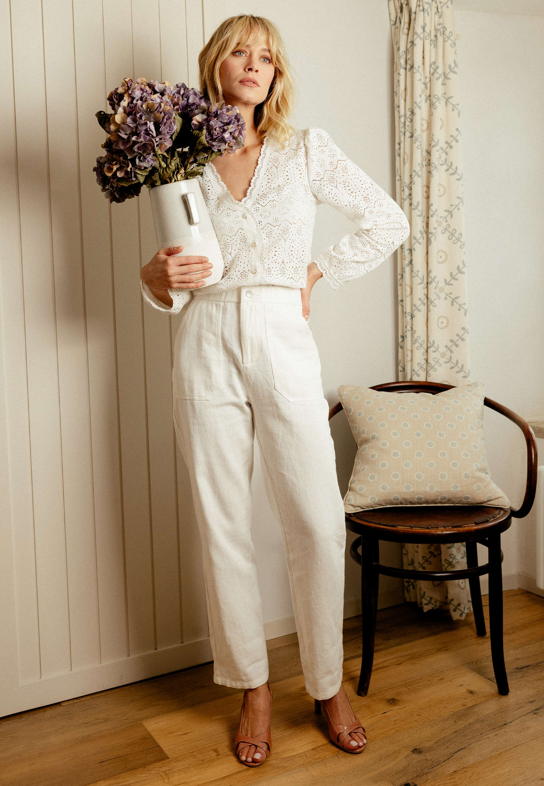 ESCARPINS PRISTINE - POUDRE