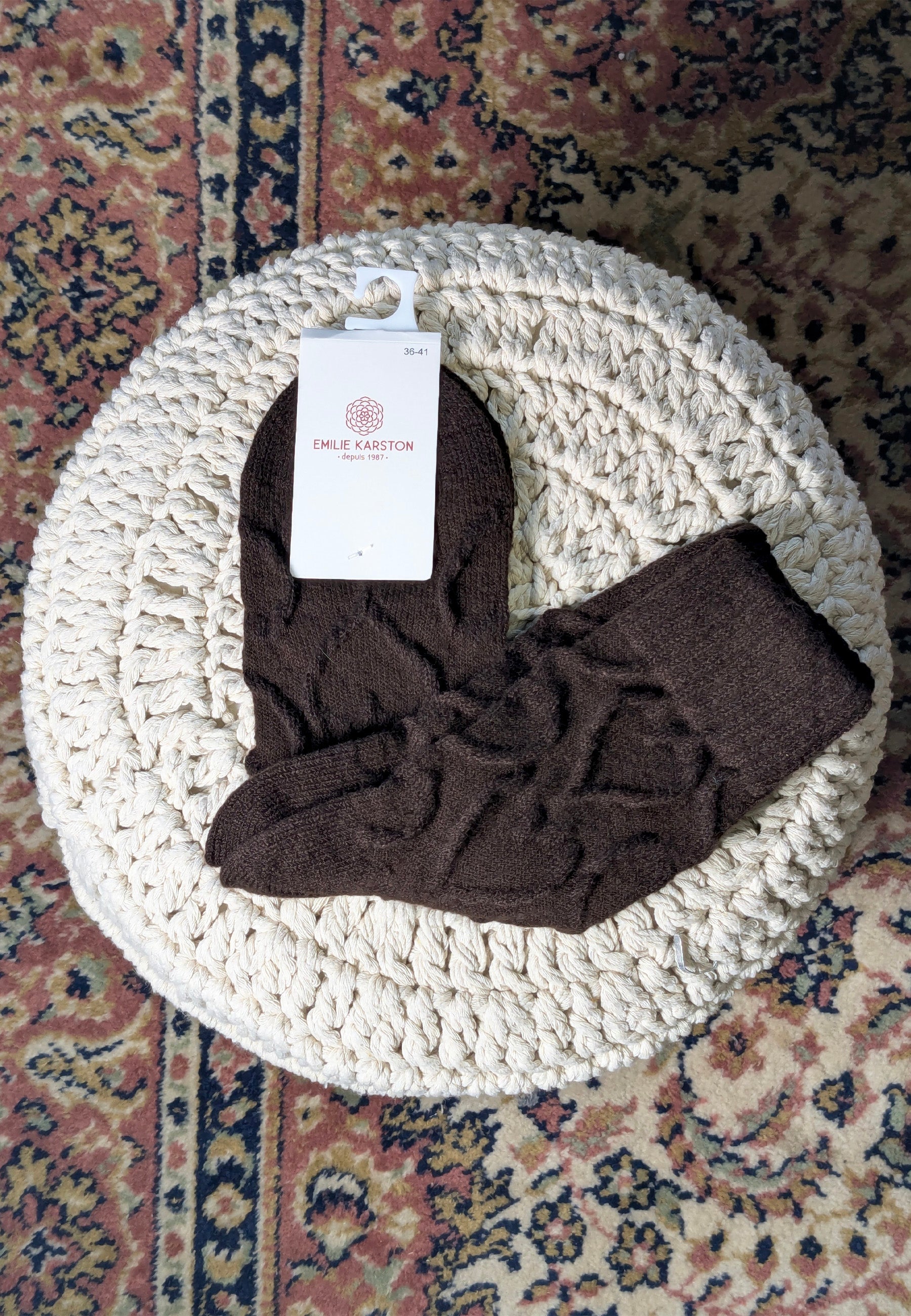 CHAUSSETTES LUNE - MARRON