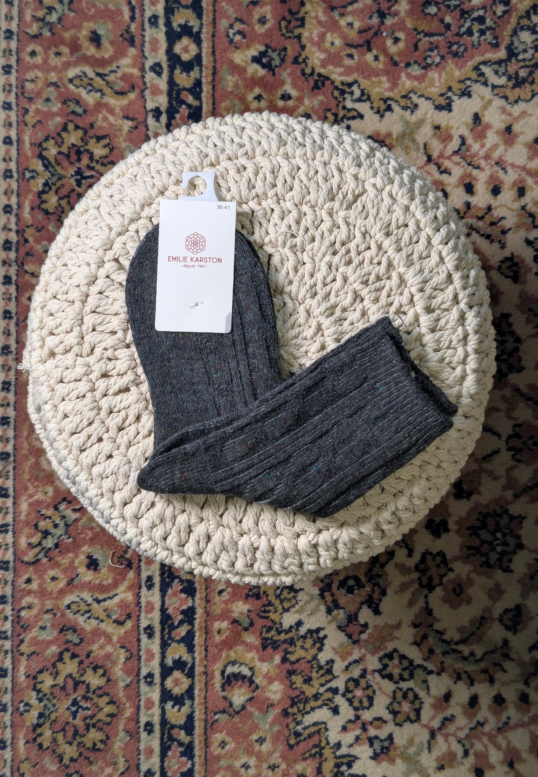 CHAUSSETTES SOCKY - GRIS FONCÉ