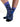 PALM - Chaussettes à Motif Floral Bleu Marine & Mauve