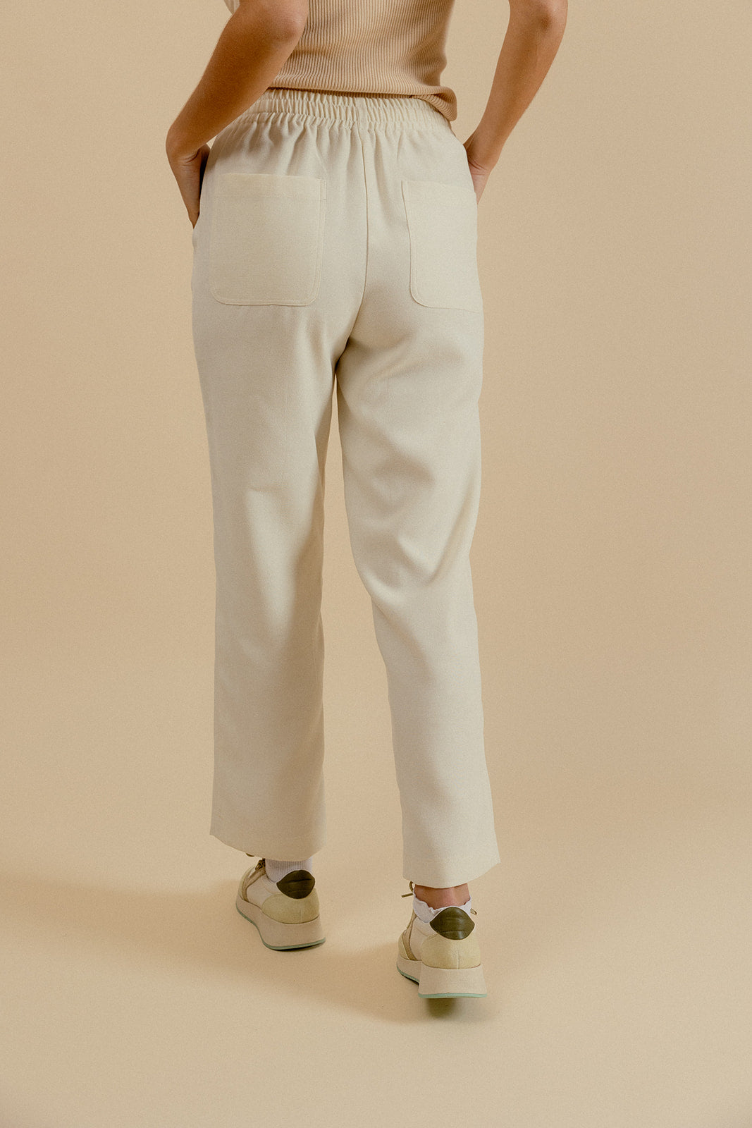 PANTALON SANDRO - ÉCRU