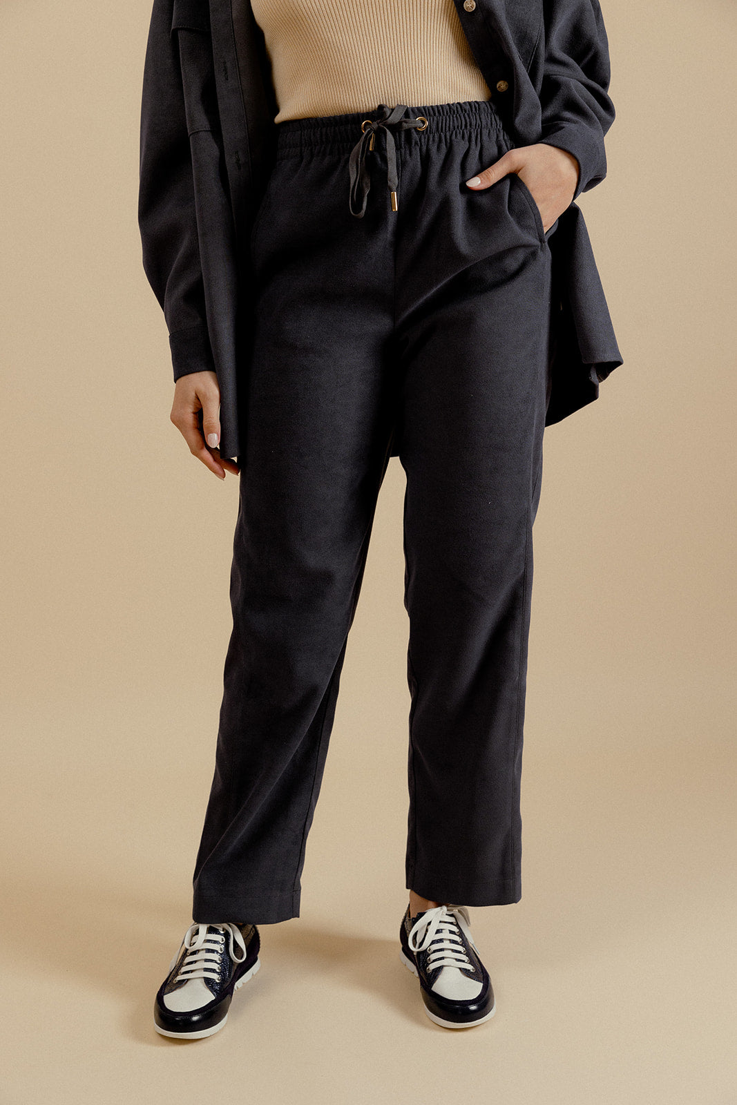 PANTALON SANDRO - MARINE