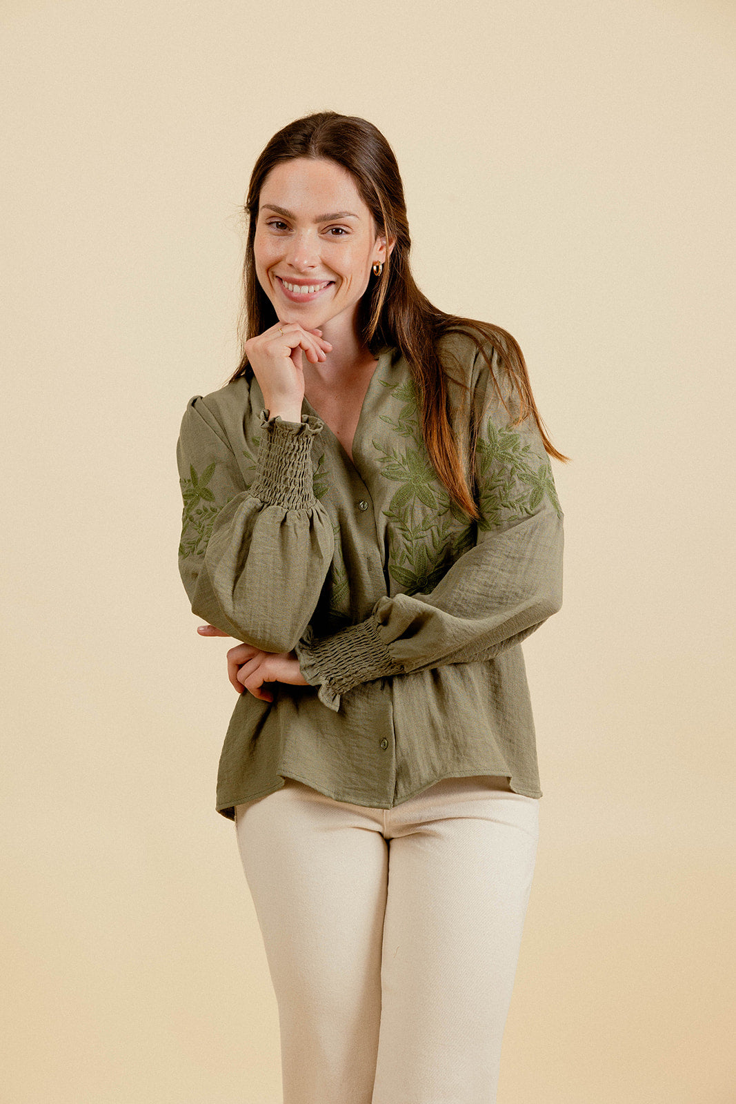 SOIZIC SHIRT - KHAKI