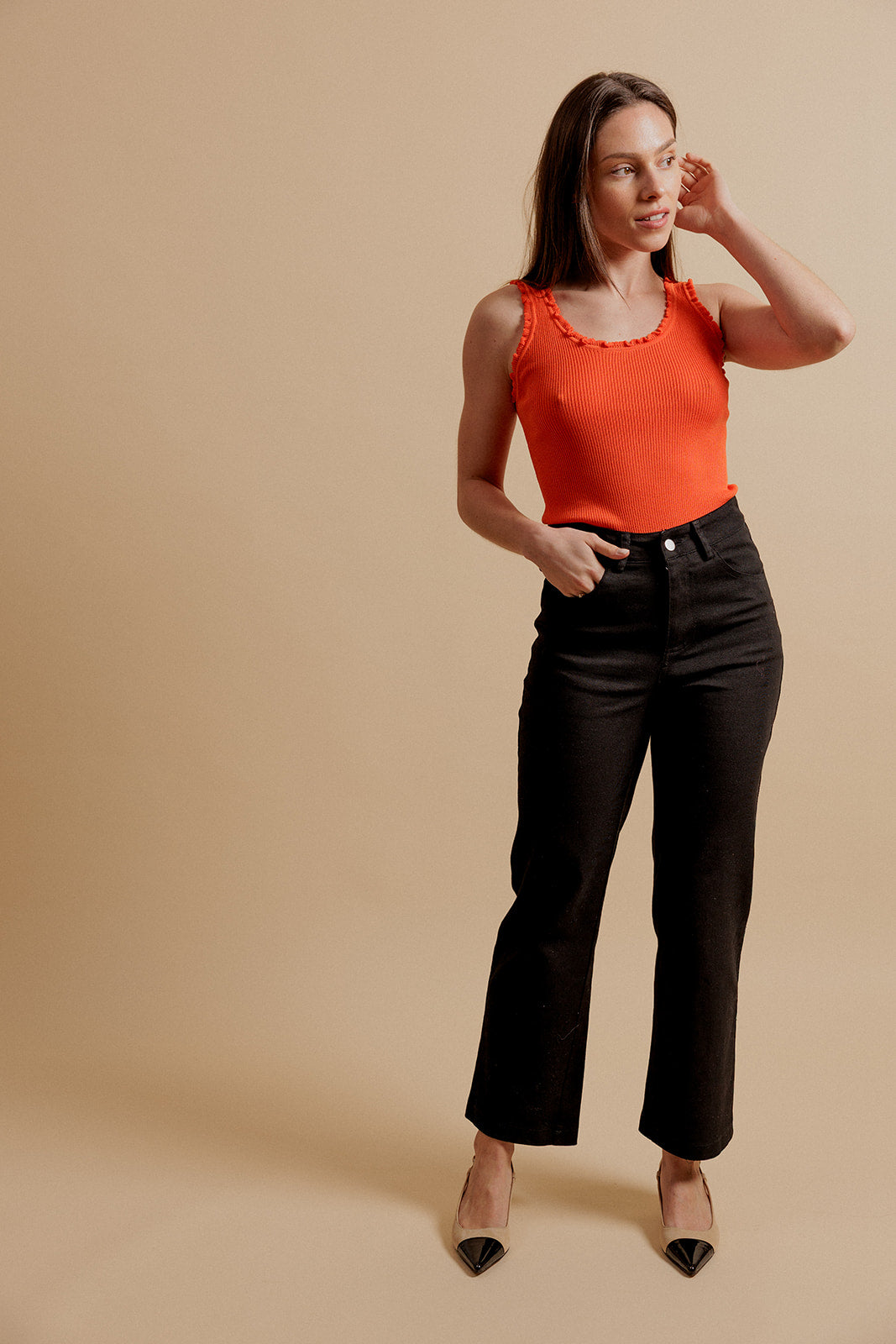 TOM TANK TOP - ORANGE