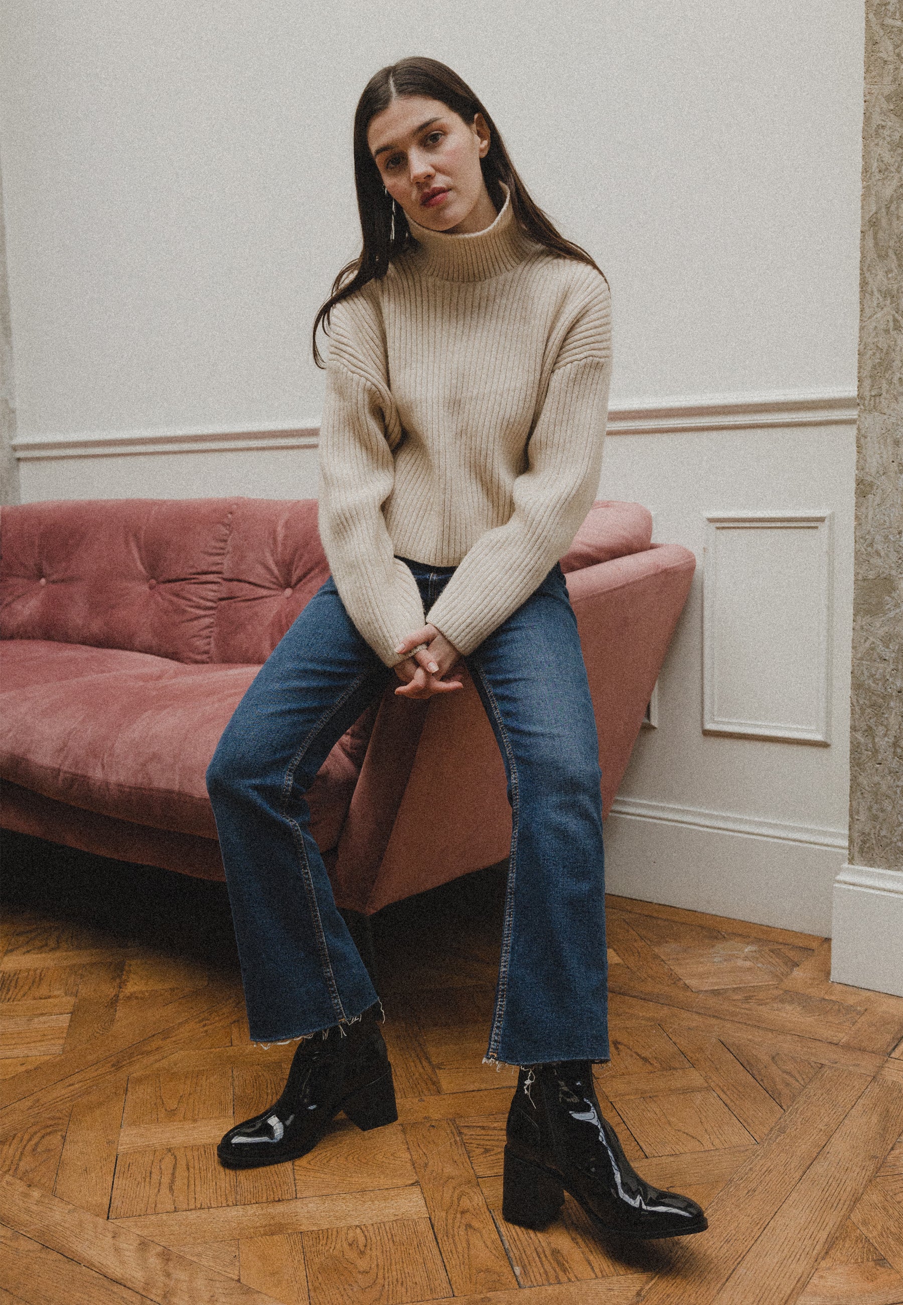 BOTTINES VICTORIA - NOIR VERNIS