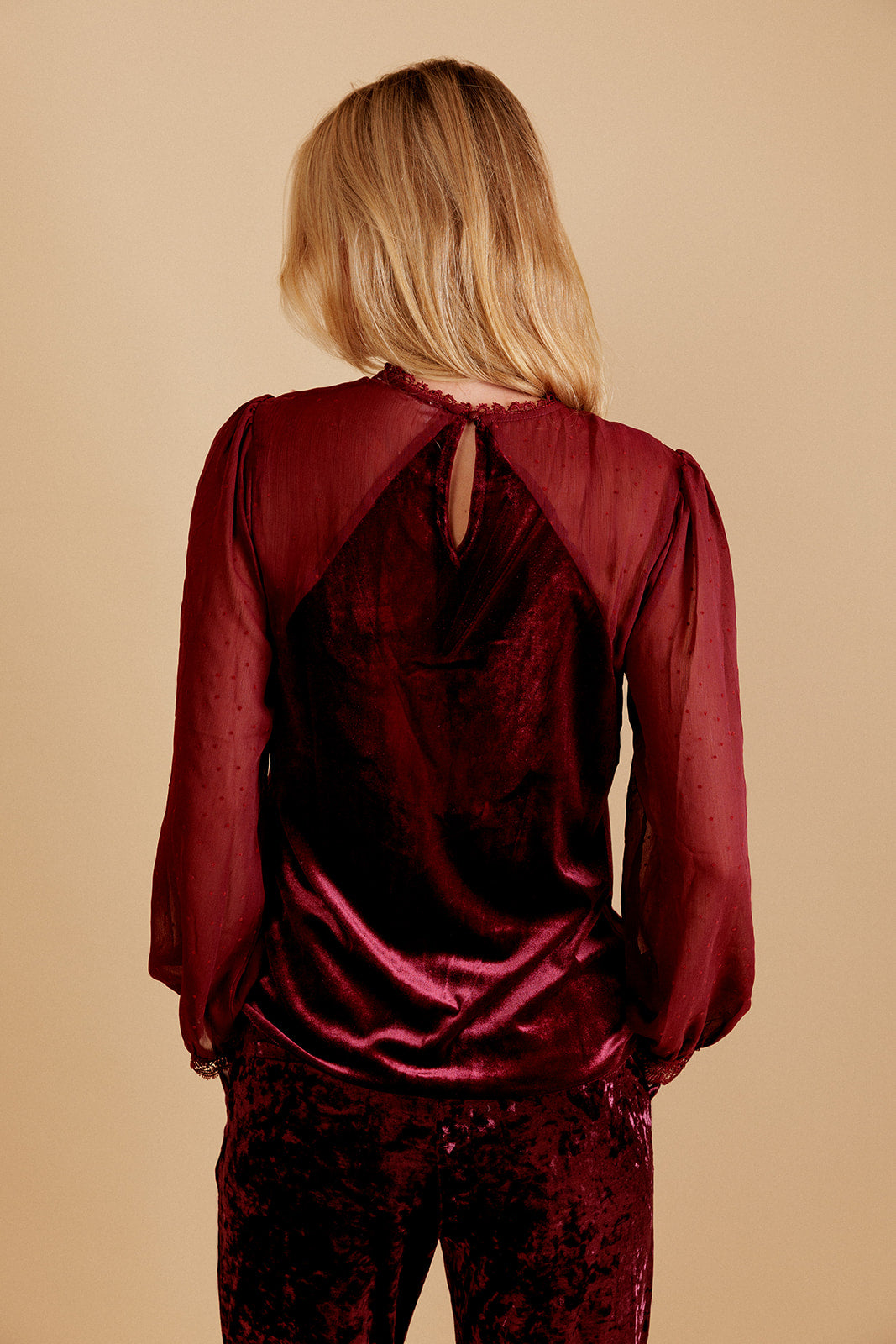 BLOUSE AZILIS - BORDEAUX