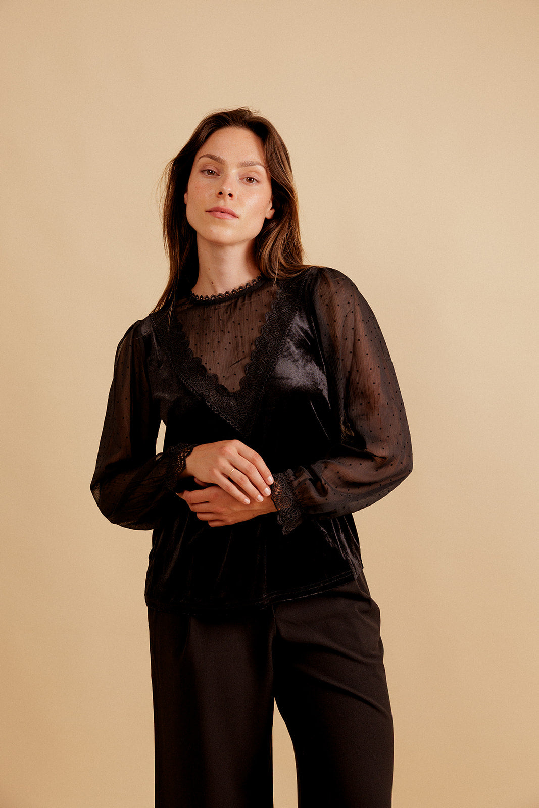 BLOUSE AZILIS - NOIR