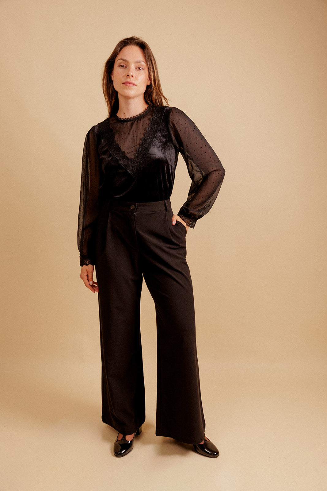 BLOUSE AZILIS - NOIR