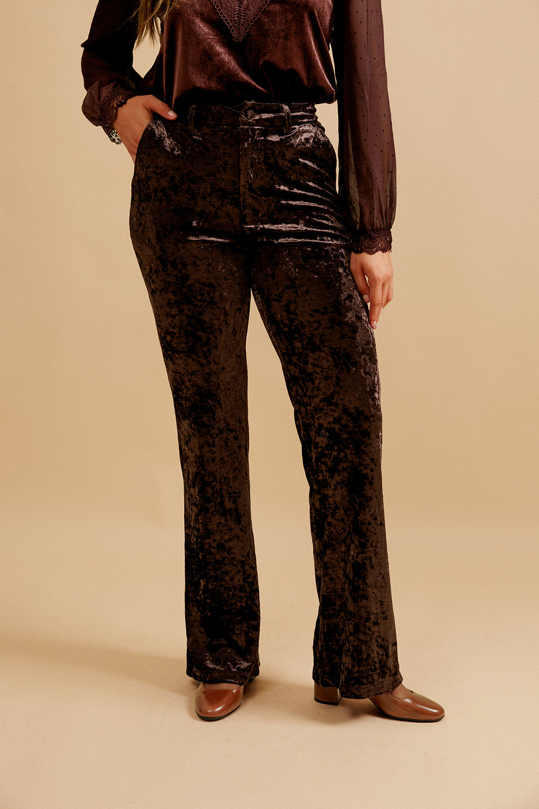 PANTALON THÉNAIS - MARRON