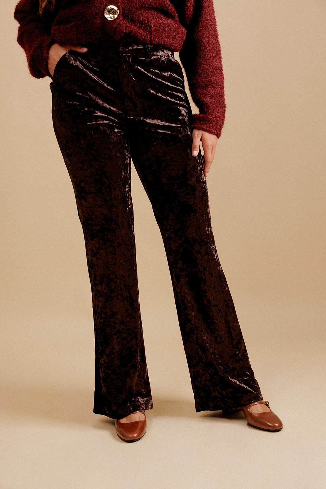 PANTALON THÉNAIS - MARRON