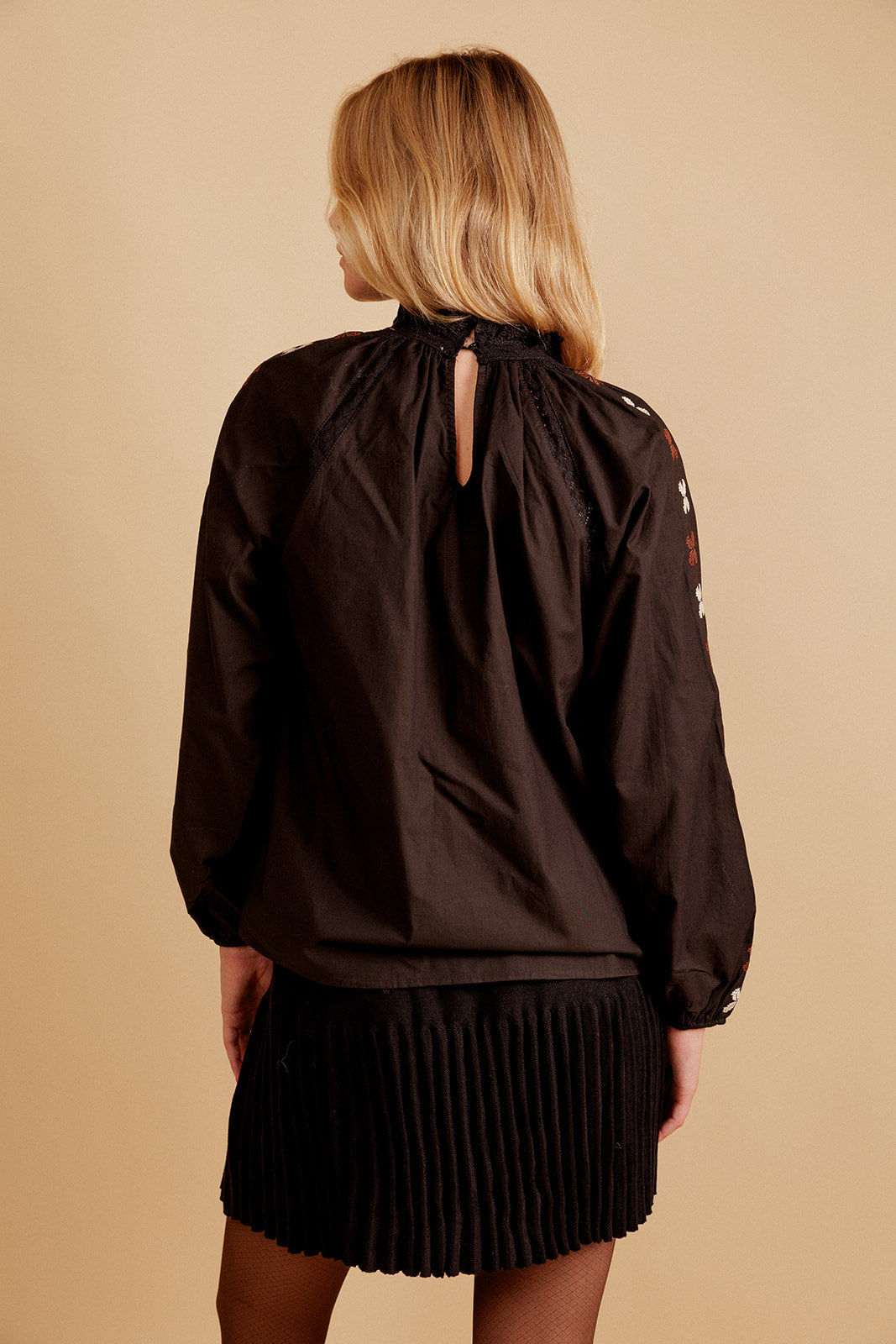 CHEMISE AMARANTE - NOIR