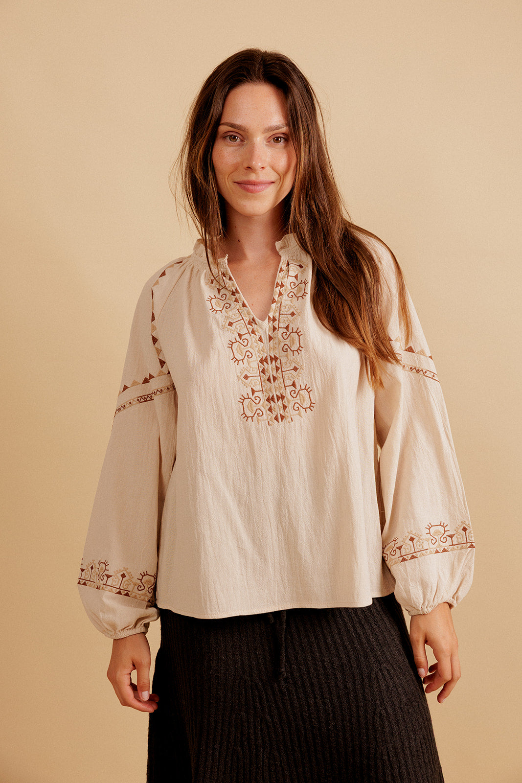 BLOUSE CASSIOPÉE - ÉCRU