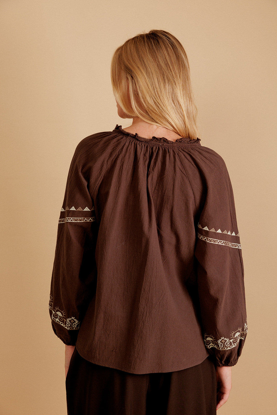 BLOUSE CASSIOPÉE - MARRON