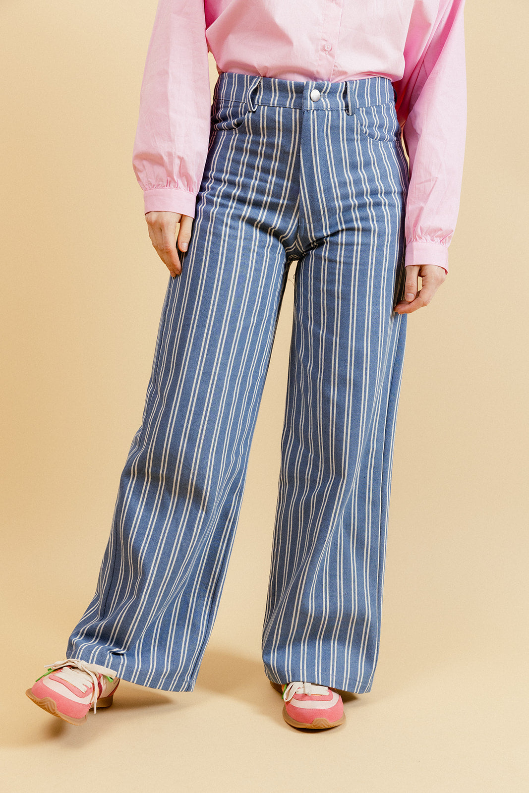 GEORGES - Jean Bleu à Rayures Blanches